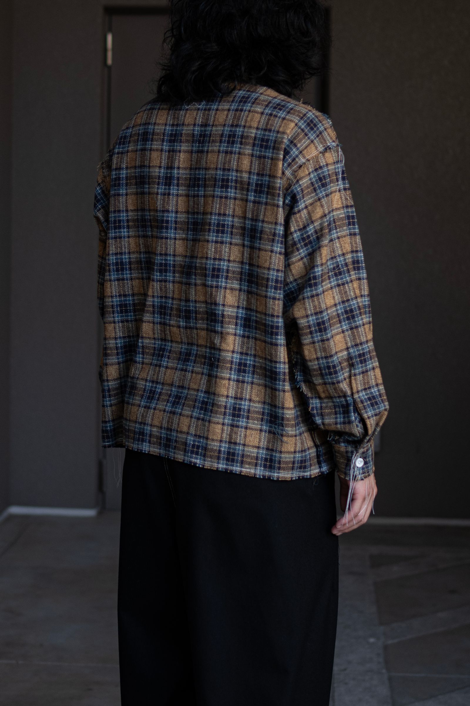 60s collar shirts / ORANGE