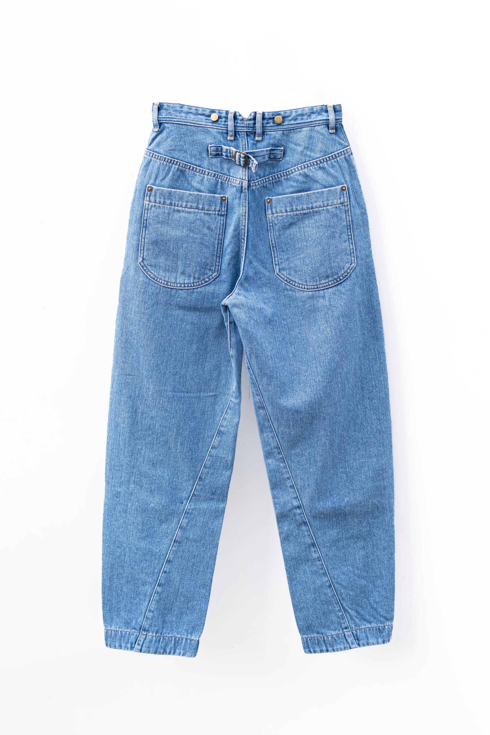 daichïogata - wide denim pants / light indigo | Retikle Online Store