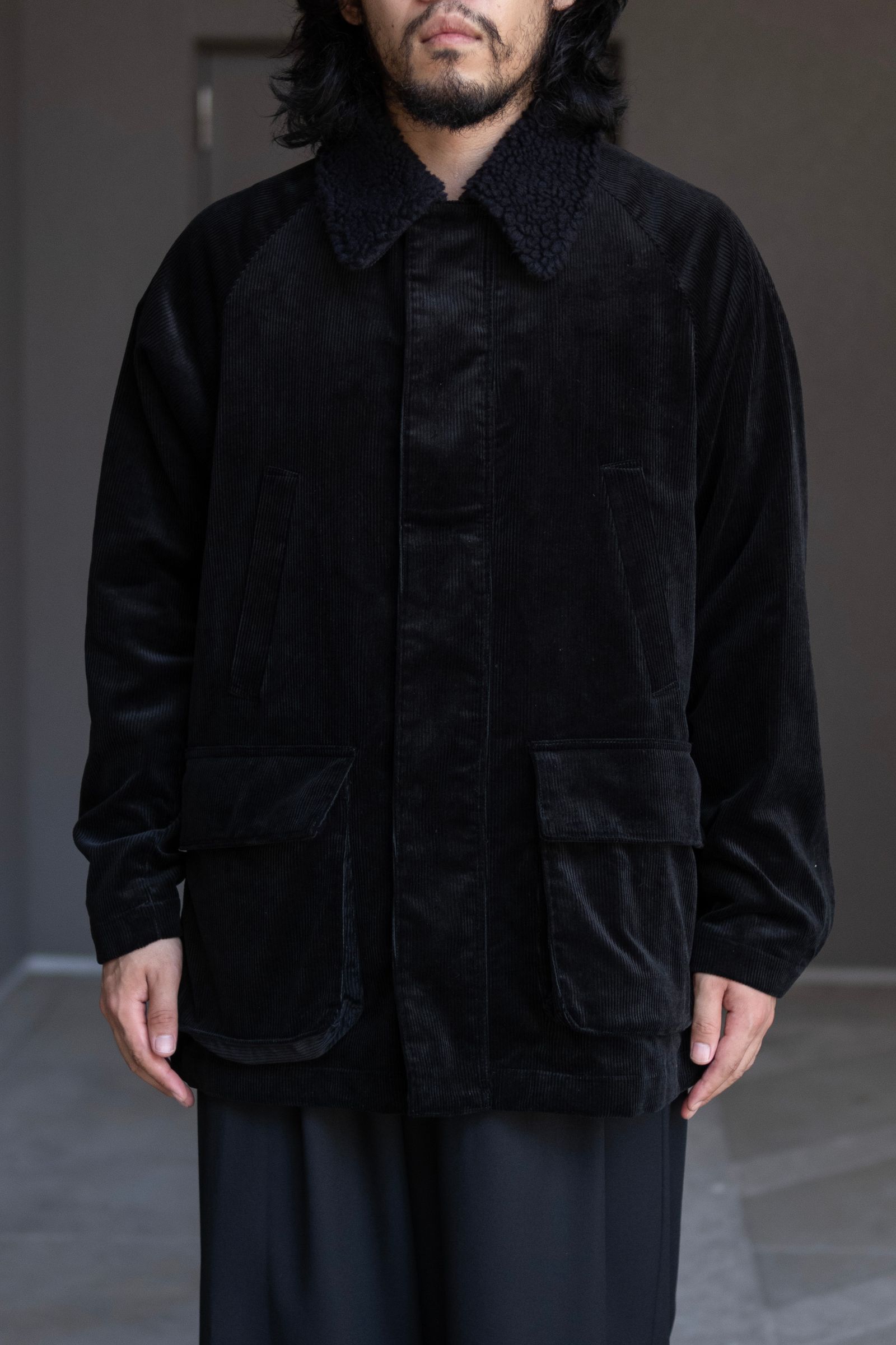 LAUGHOUTLOUD Collar Corduroy Jacket