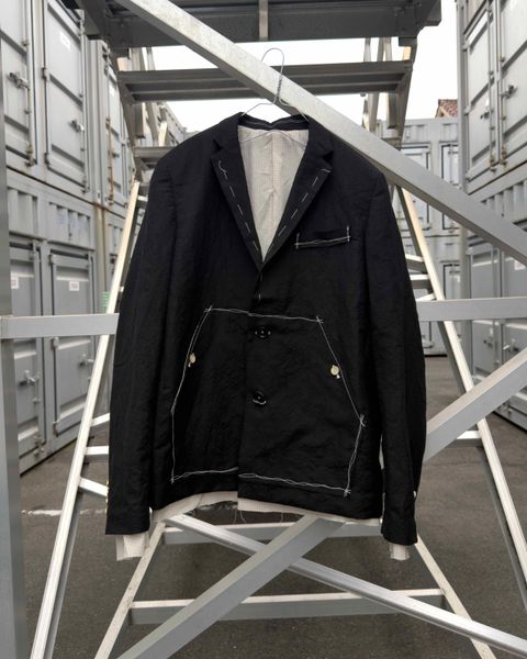 SEPARATE PATCH POCKET CEREMONY JACKET / Black