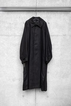 HEMP OVERSIZE BALMACAN COAT / Black