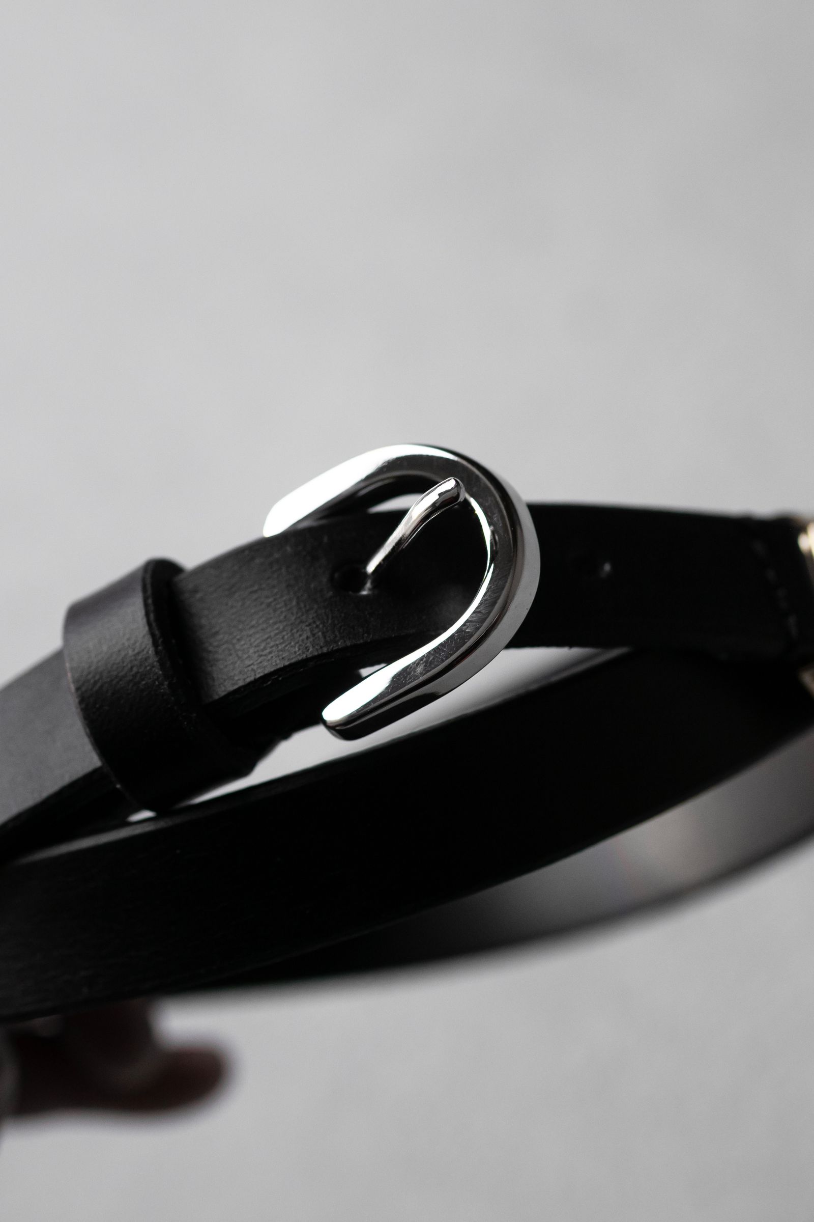 WATCH BELT - NARROW / Black