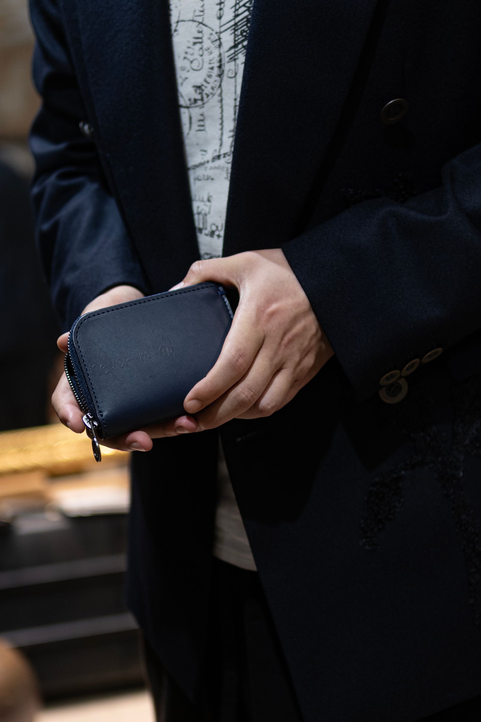 WALLET WITH TSUCHIYA KABAN / DAYBREAK NAVY