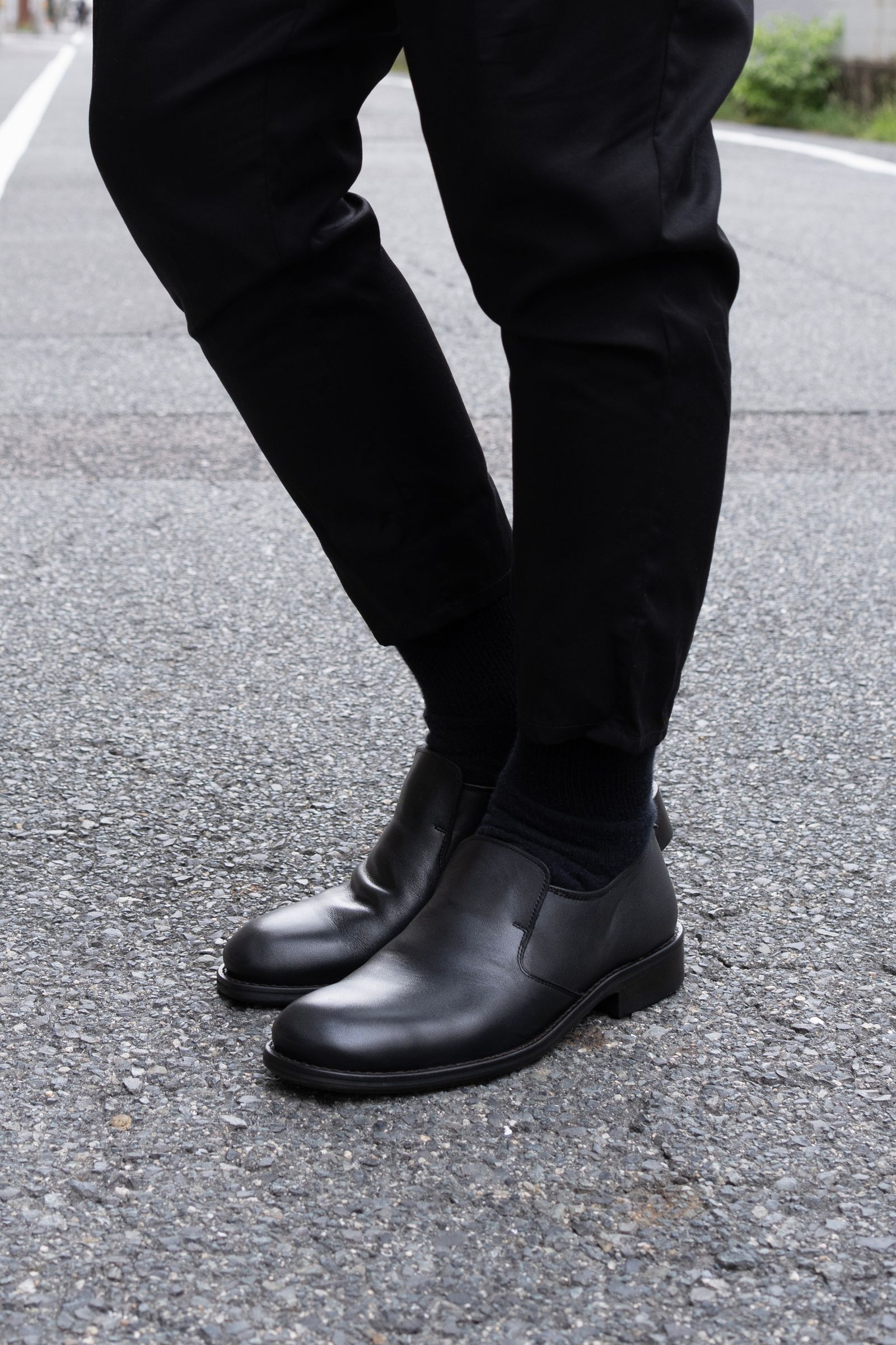New drape slip-on / Black