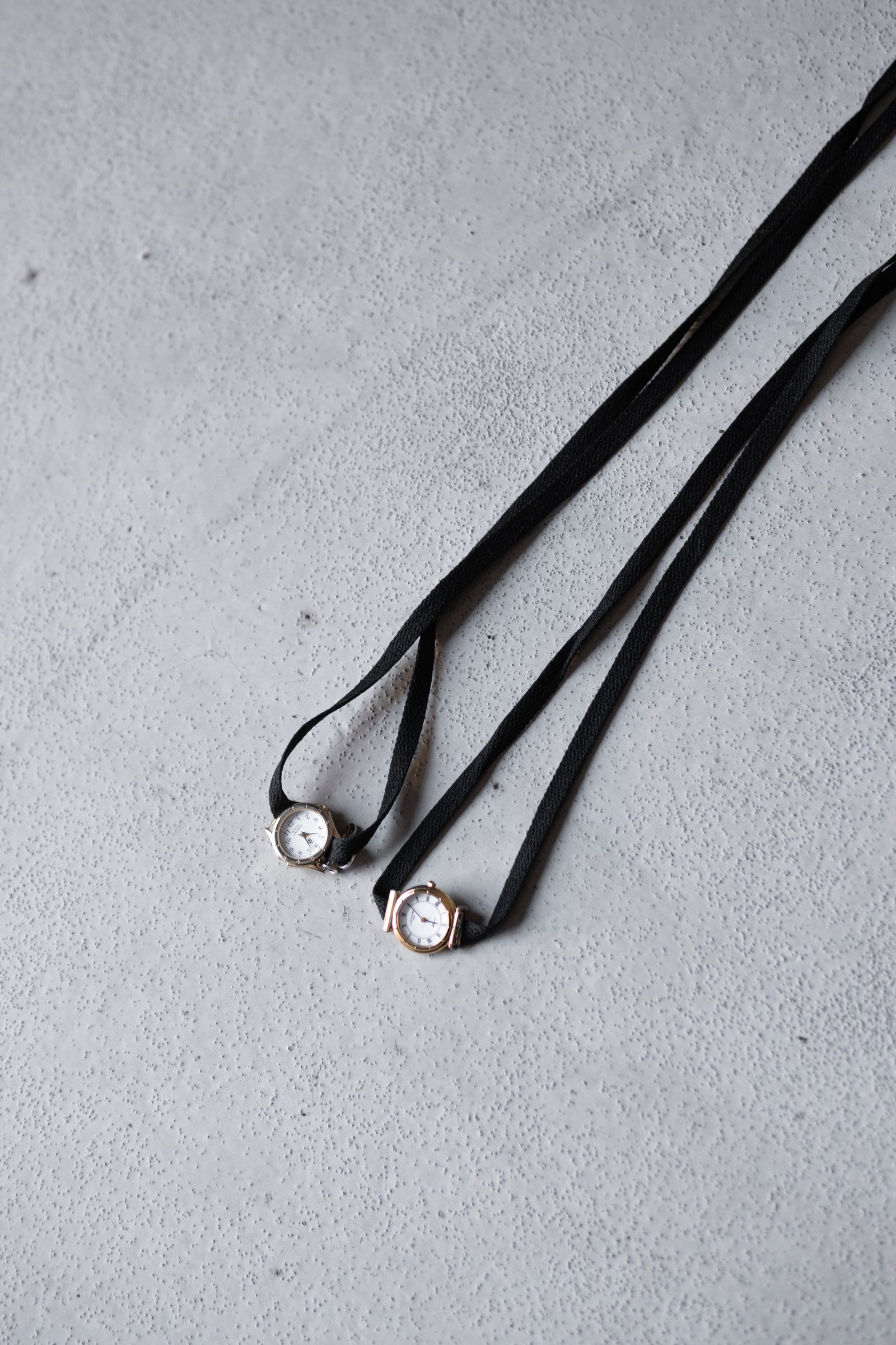 VINTAGE WATCH SHOELACE / Black