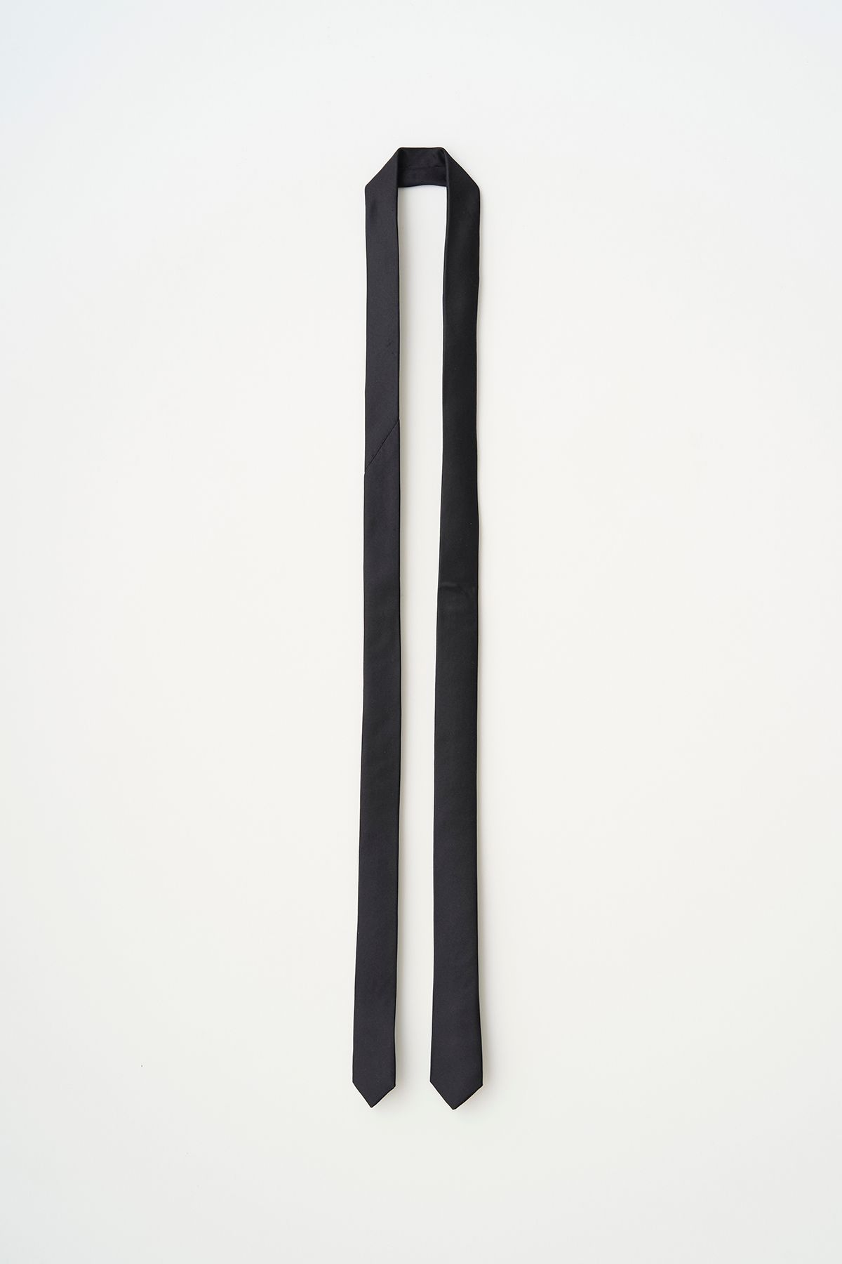 SILK NARROW TIE / BLACK