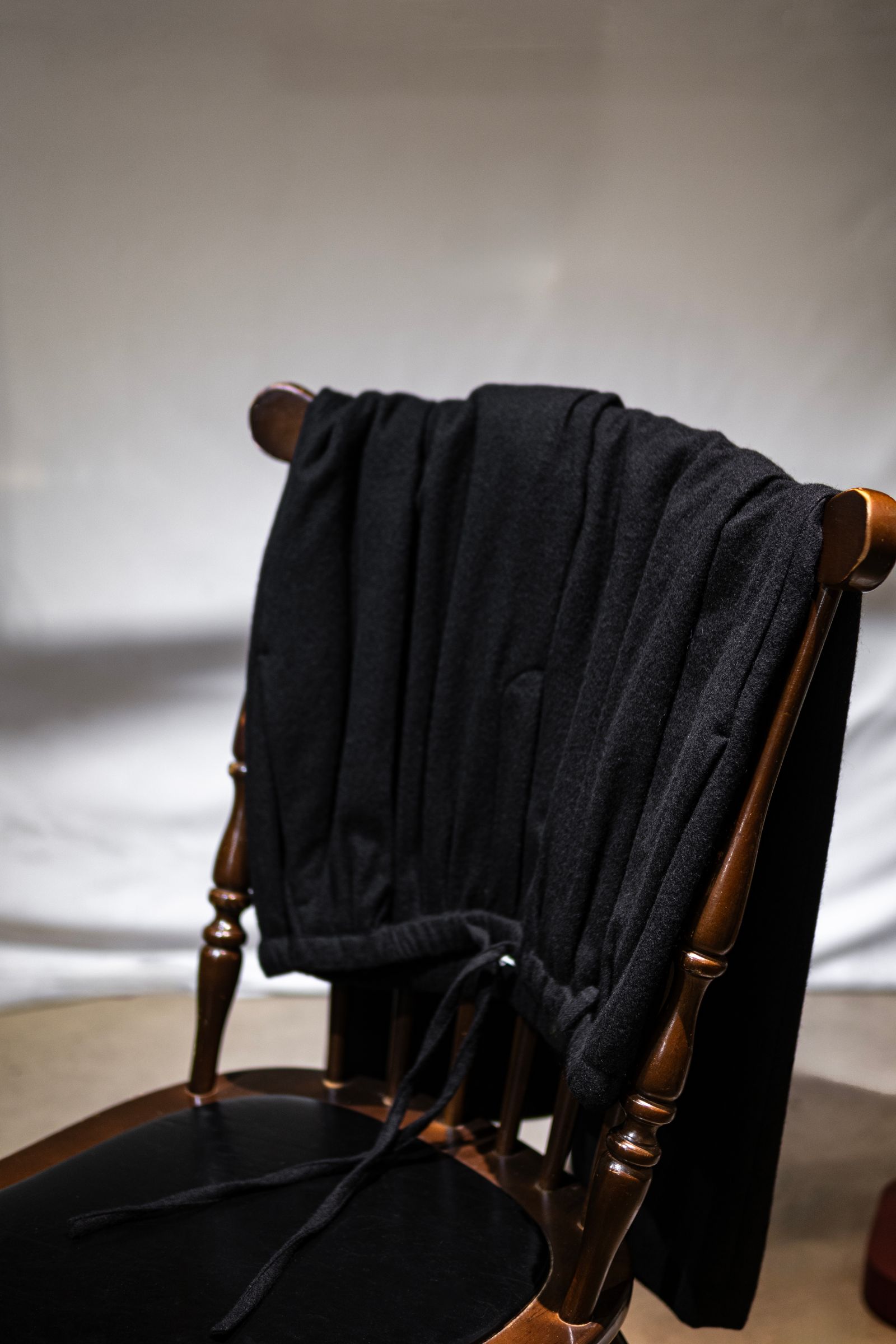 CASHMERE WIDE PANTS / BLACK