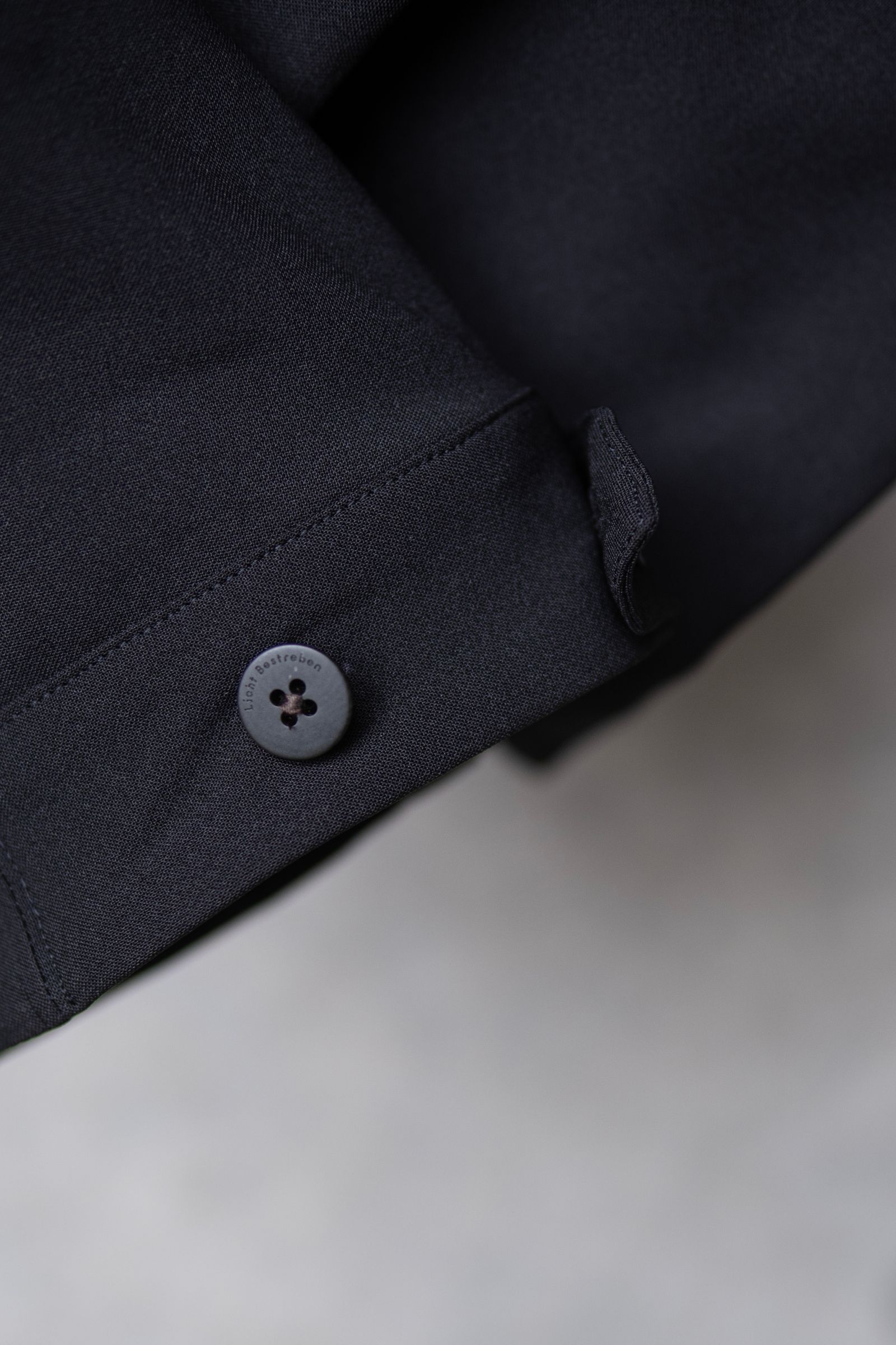 "3LAYER BONDING SUIT" Short trench functional jacket / BLACK