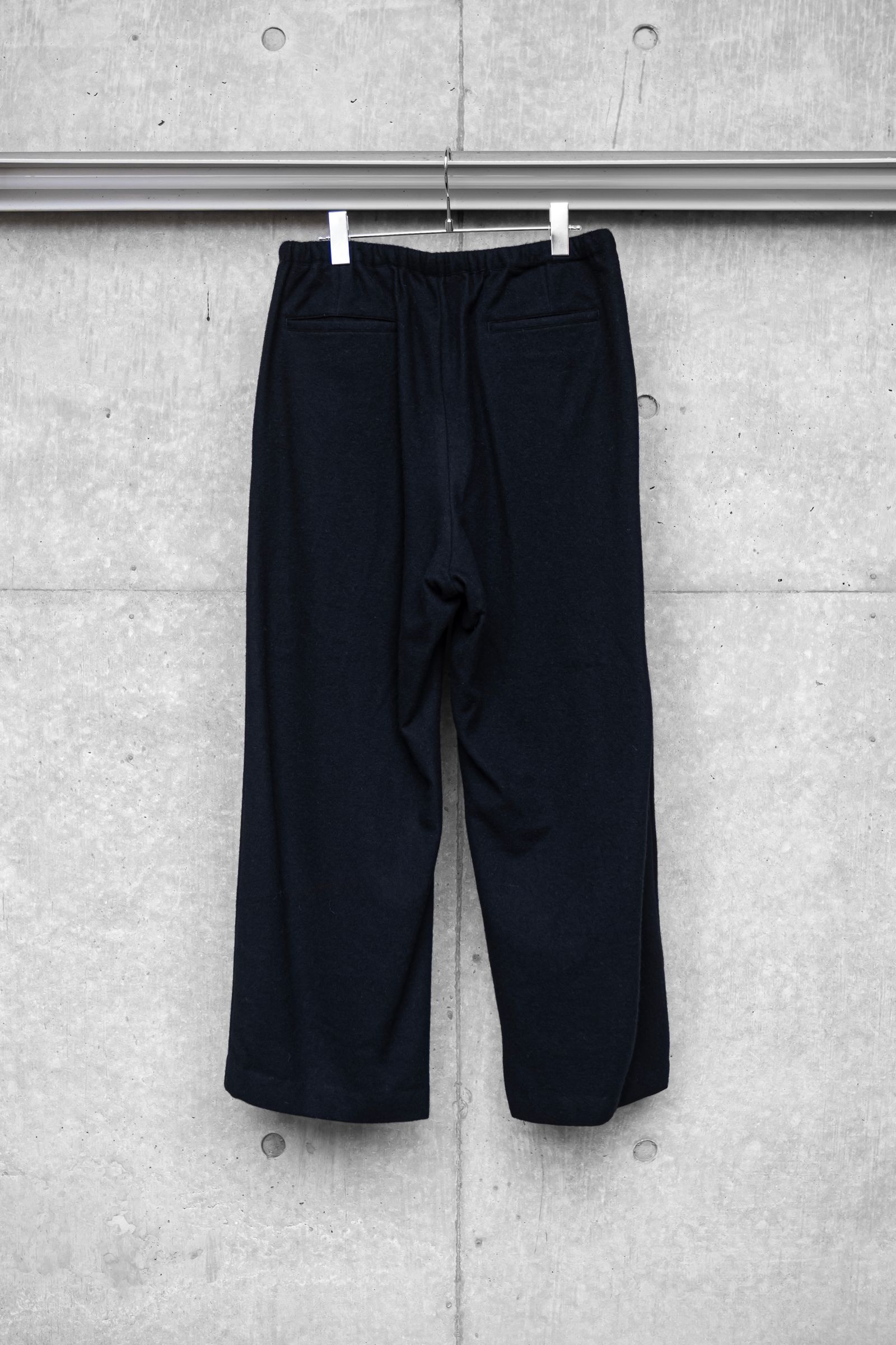 CASHMERE WIDE PANTS / BLACK