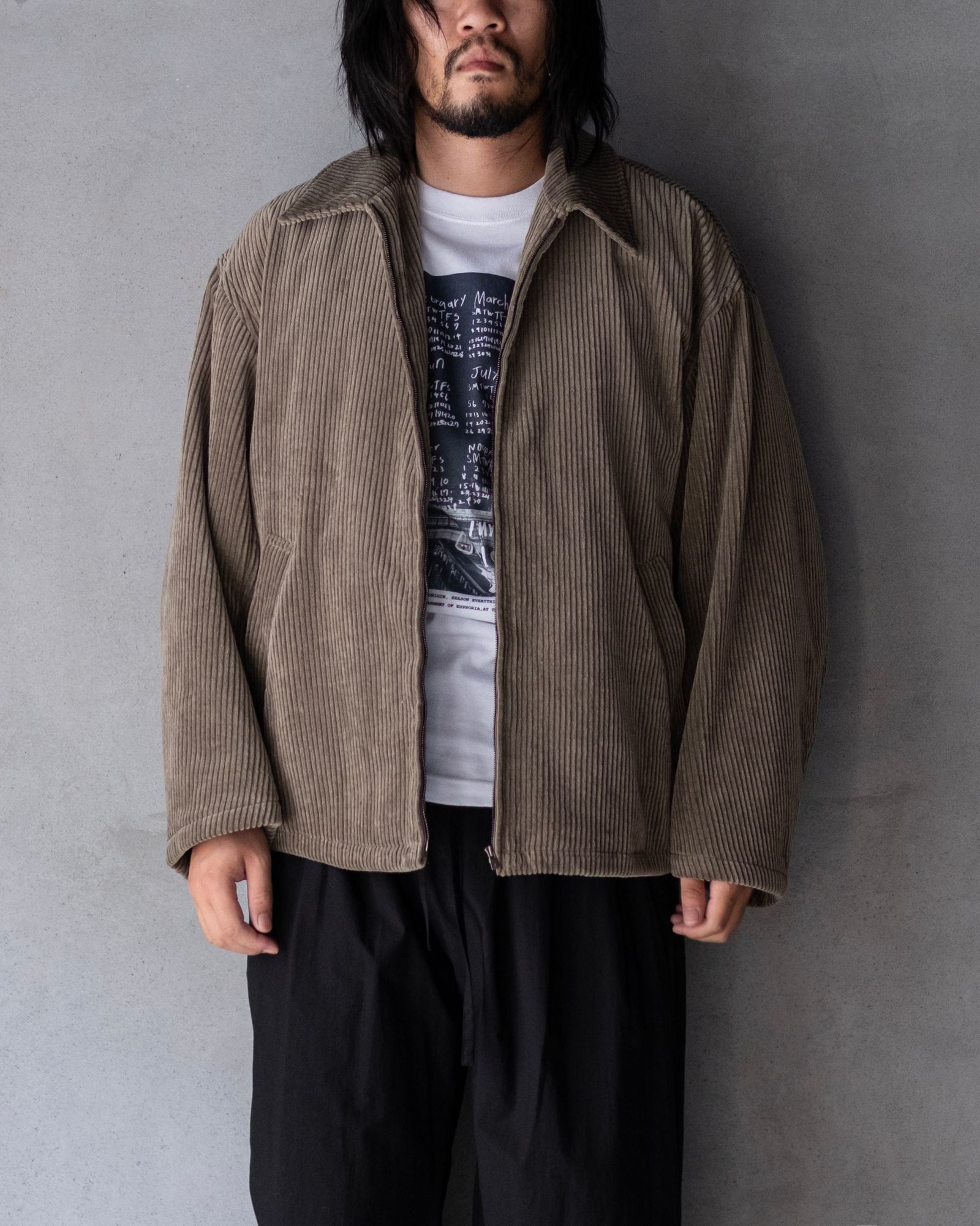 Corduroy Padded JKT / Beige