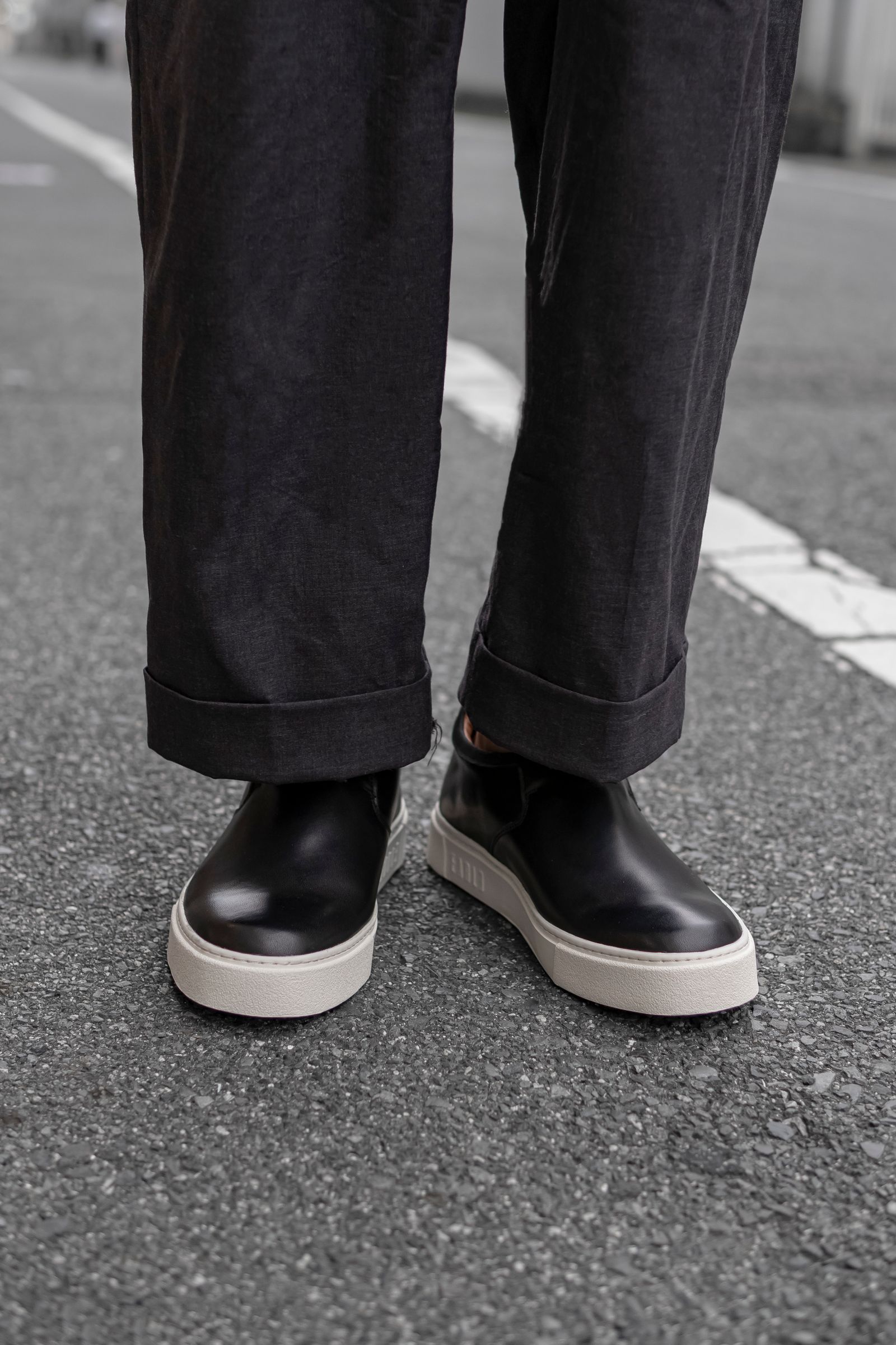 Drape slip-on sneakers / Black
