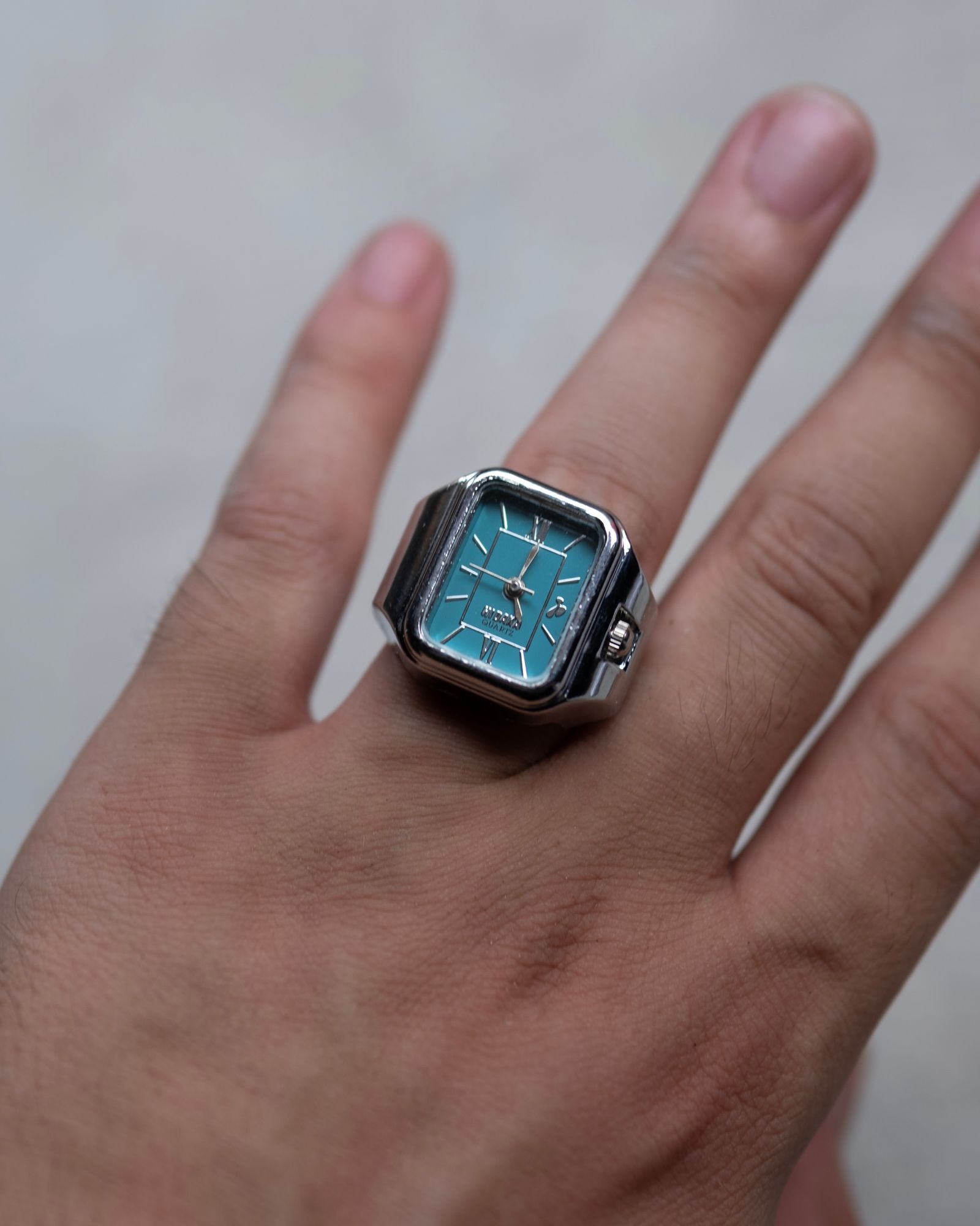Legacy Ring Watch / Silver/T-Blue