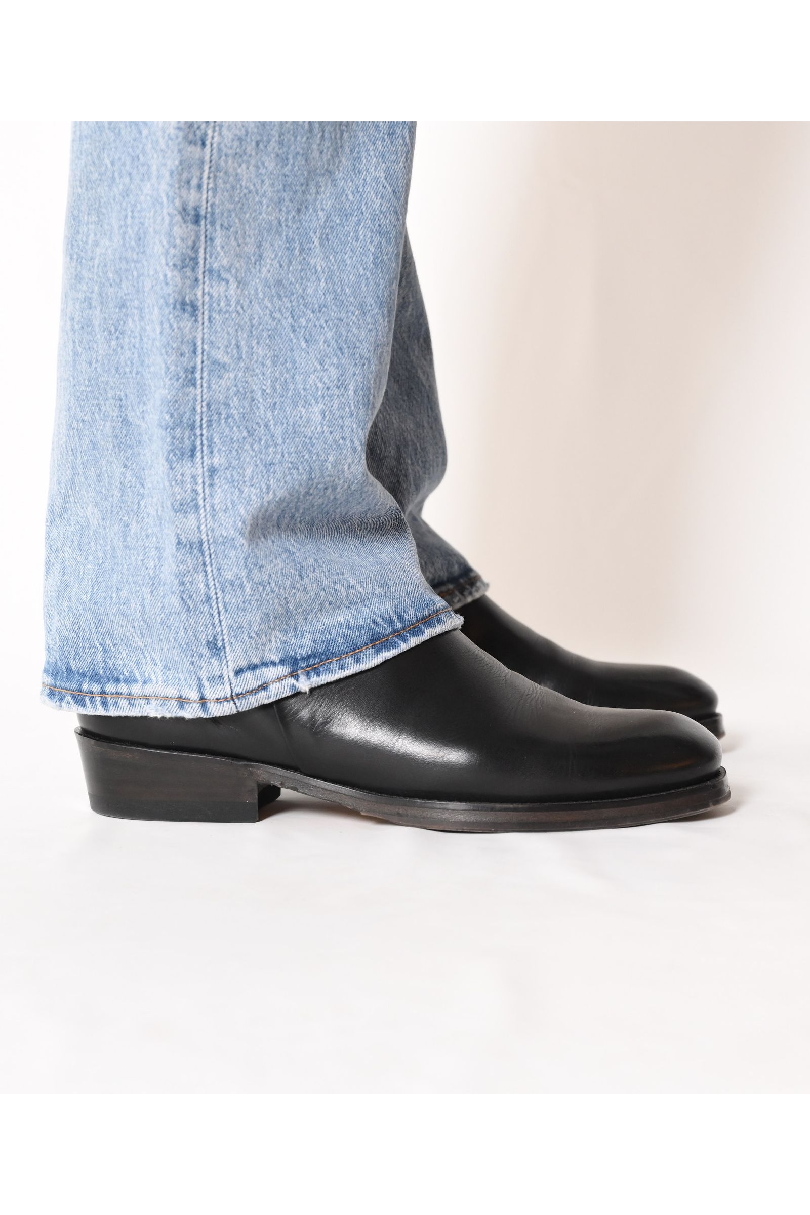 Side zip boots / Black