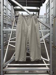 “Washable Super120’s” WIDE CEREMONY “MC” TROUSERS / Gray