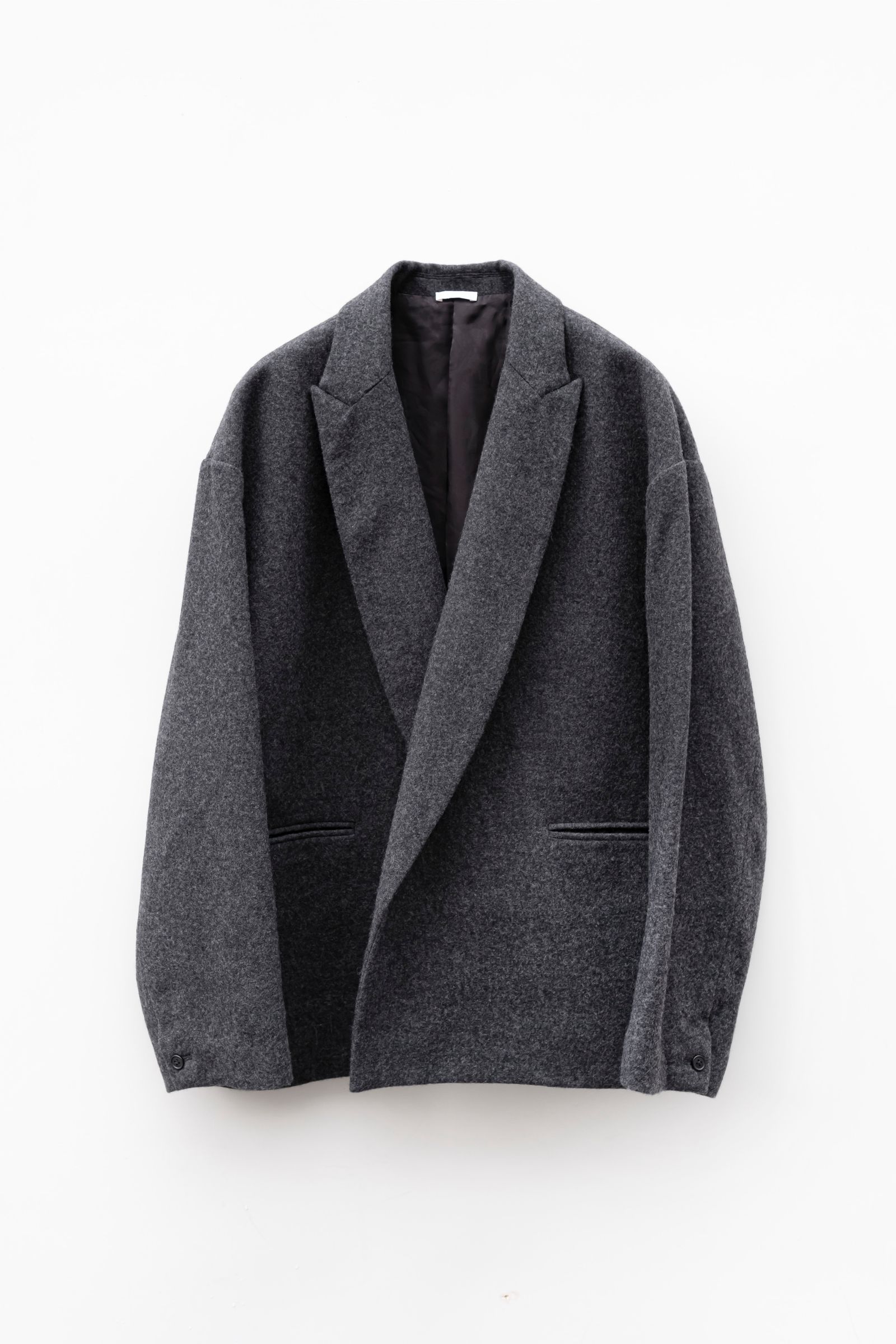 Blanc YM - Cashmere wool unconstructed JKT / Gray | Retikle