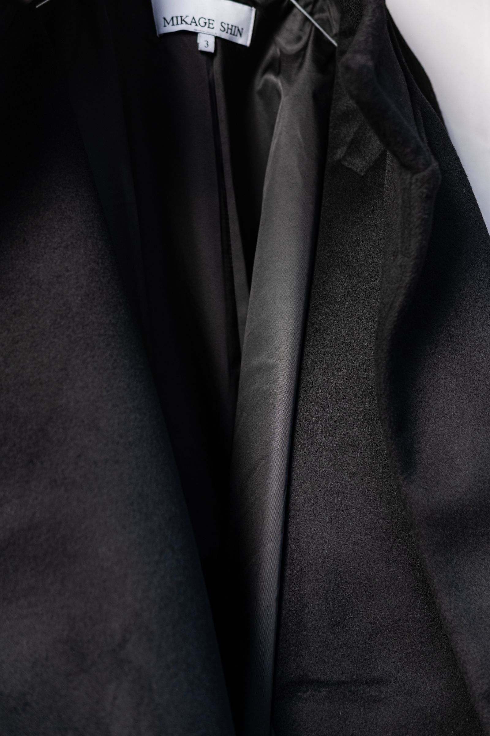 Bias Cut Short Duffle Coat / Black