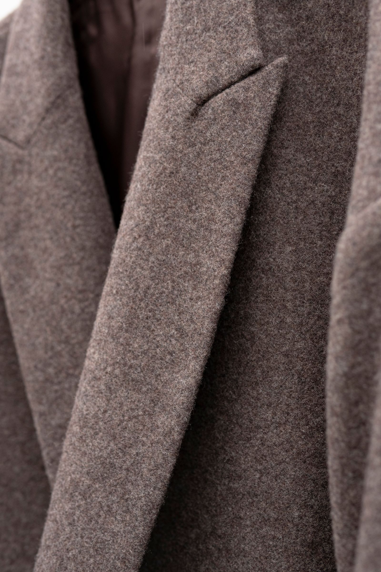 Blanc YM - Cashmere wool unconstructed JKT / Deep taupe | Retikle