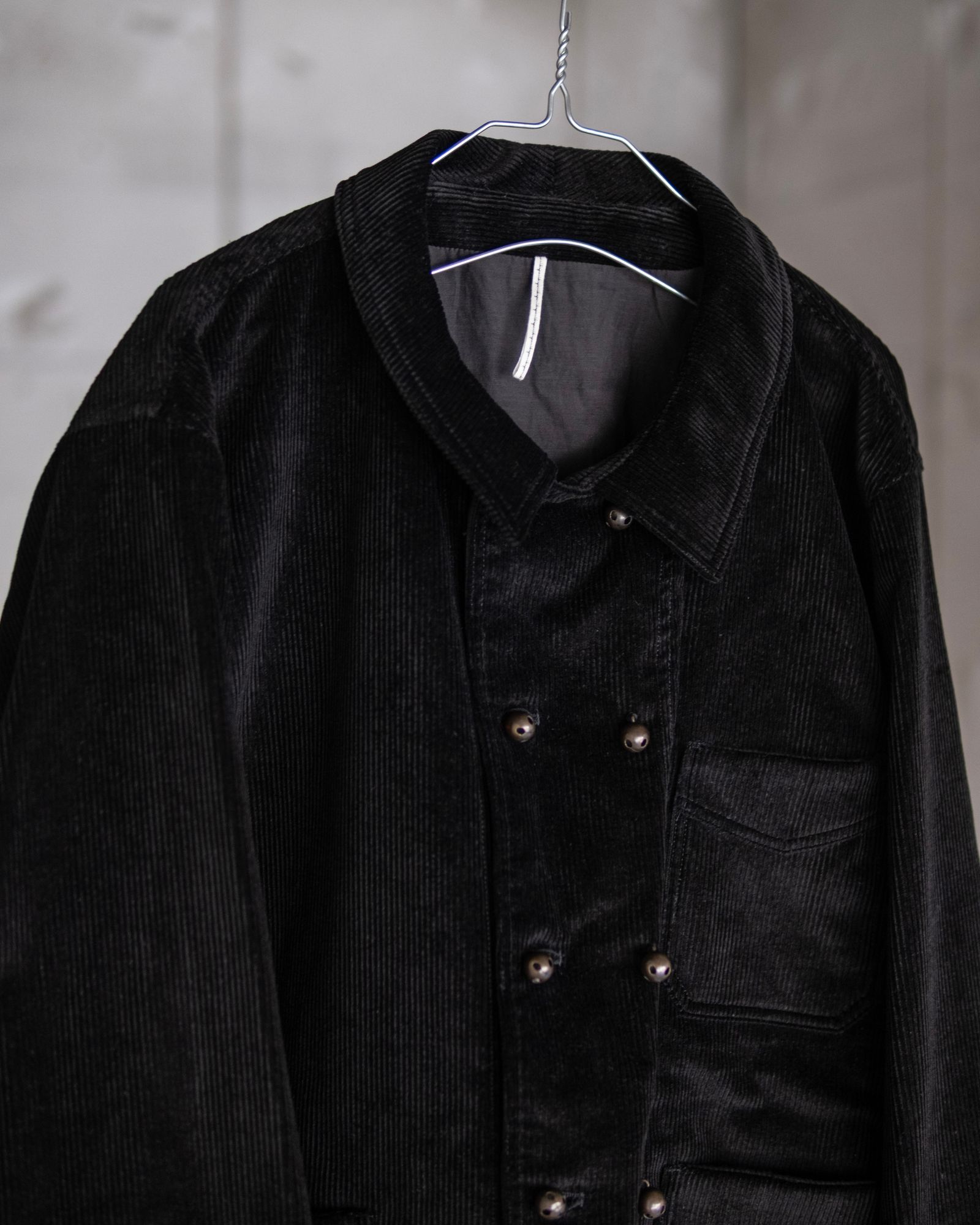 DOUBLE BREASTED COVERALL / BLACK