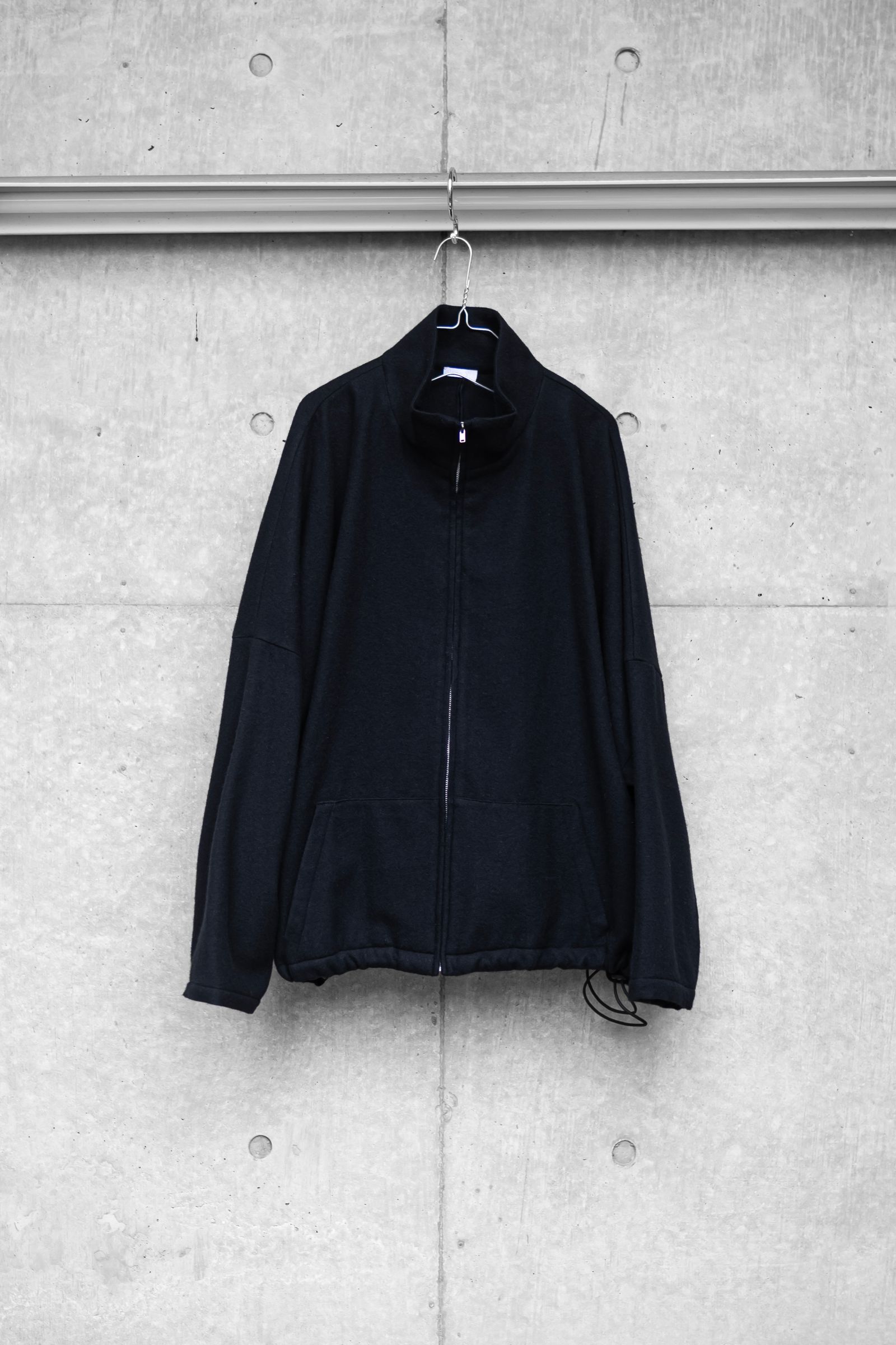 CASHMERE ZIP JACKET / BLACK