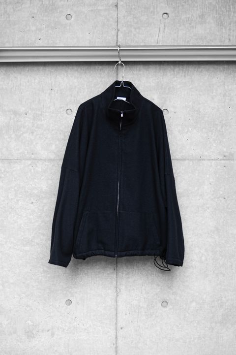 CASHMERE ZIP JACKET / BLACK