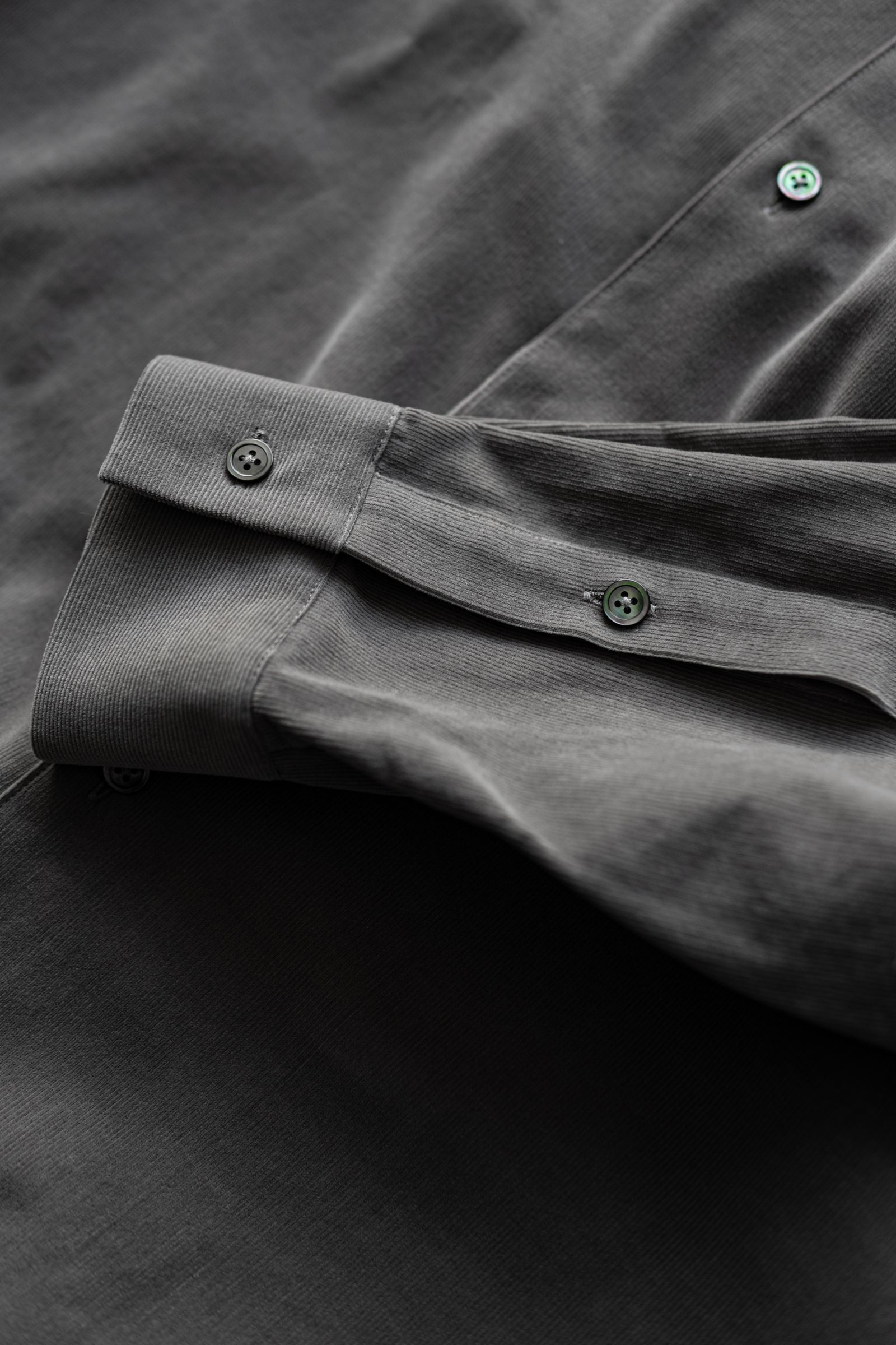 Soft Corduroy Wide Shirts / Greige