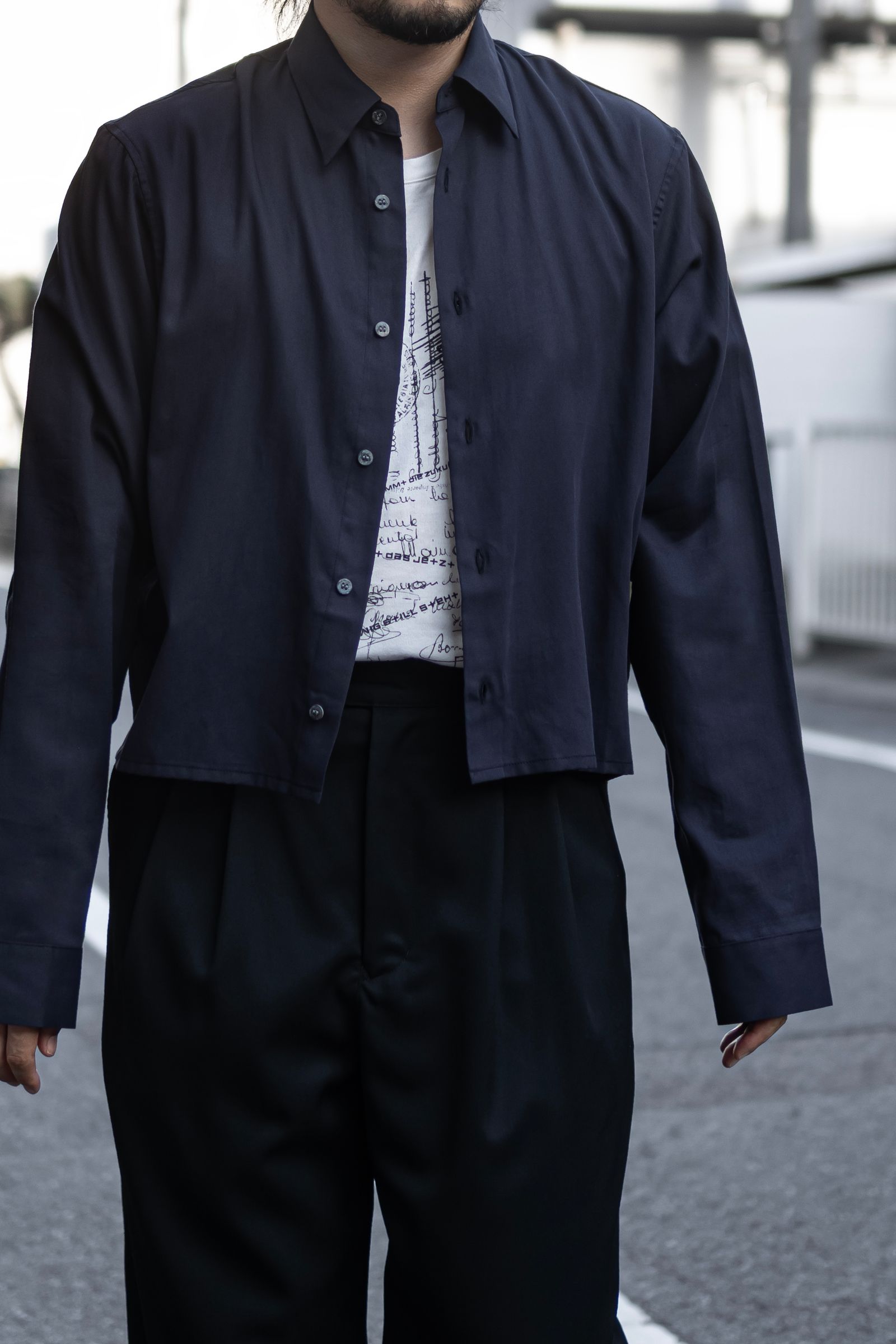 SHORT TORSO SHIRT / DAWN BLACK