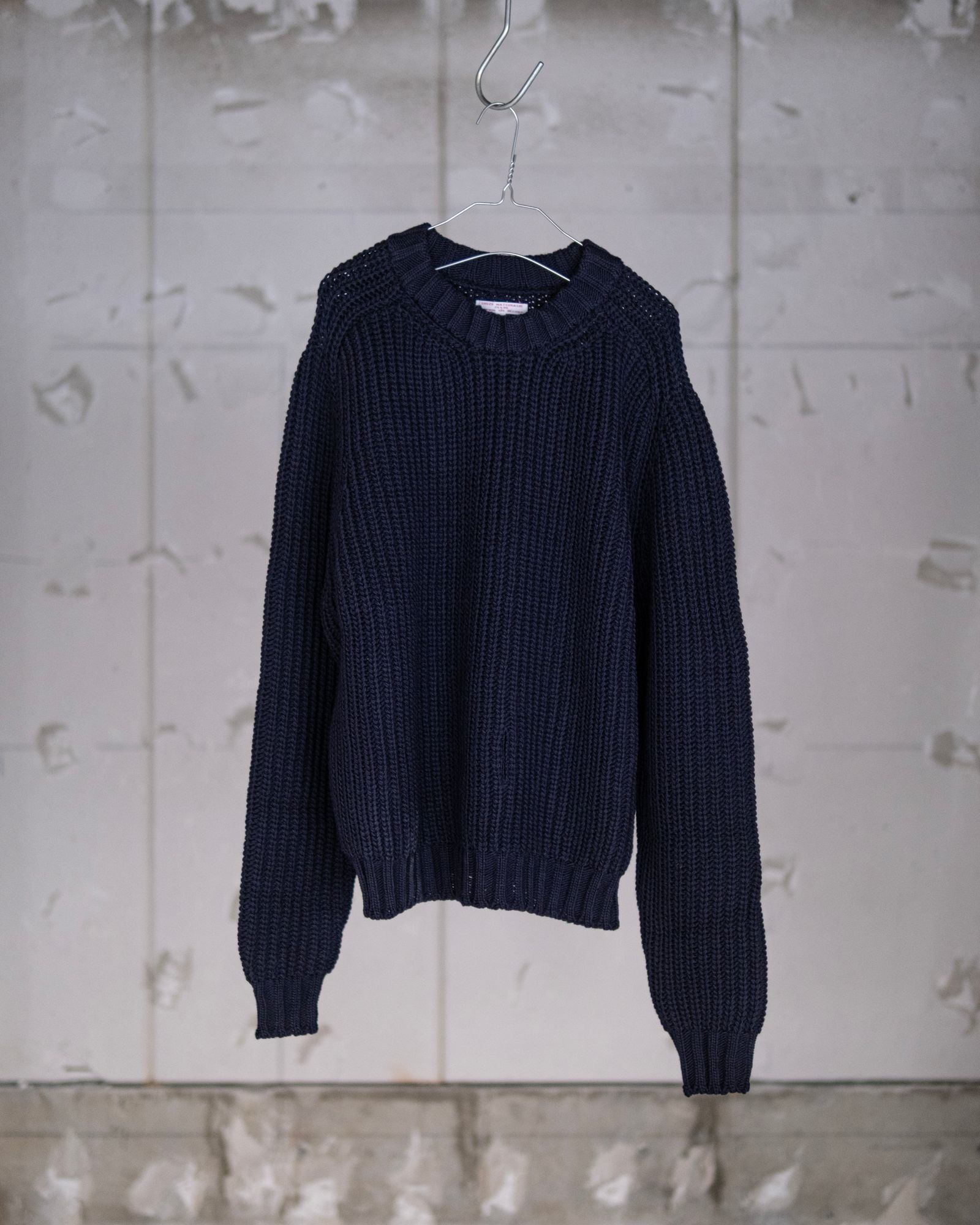Belt Slit Knit in Mérinos d'Arles / Navy