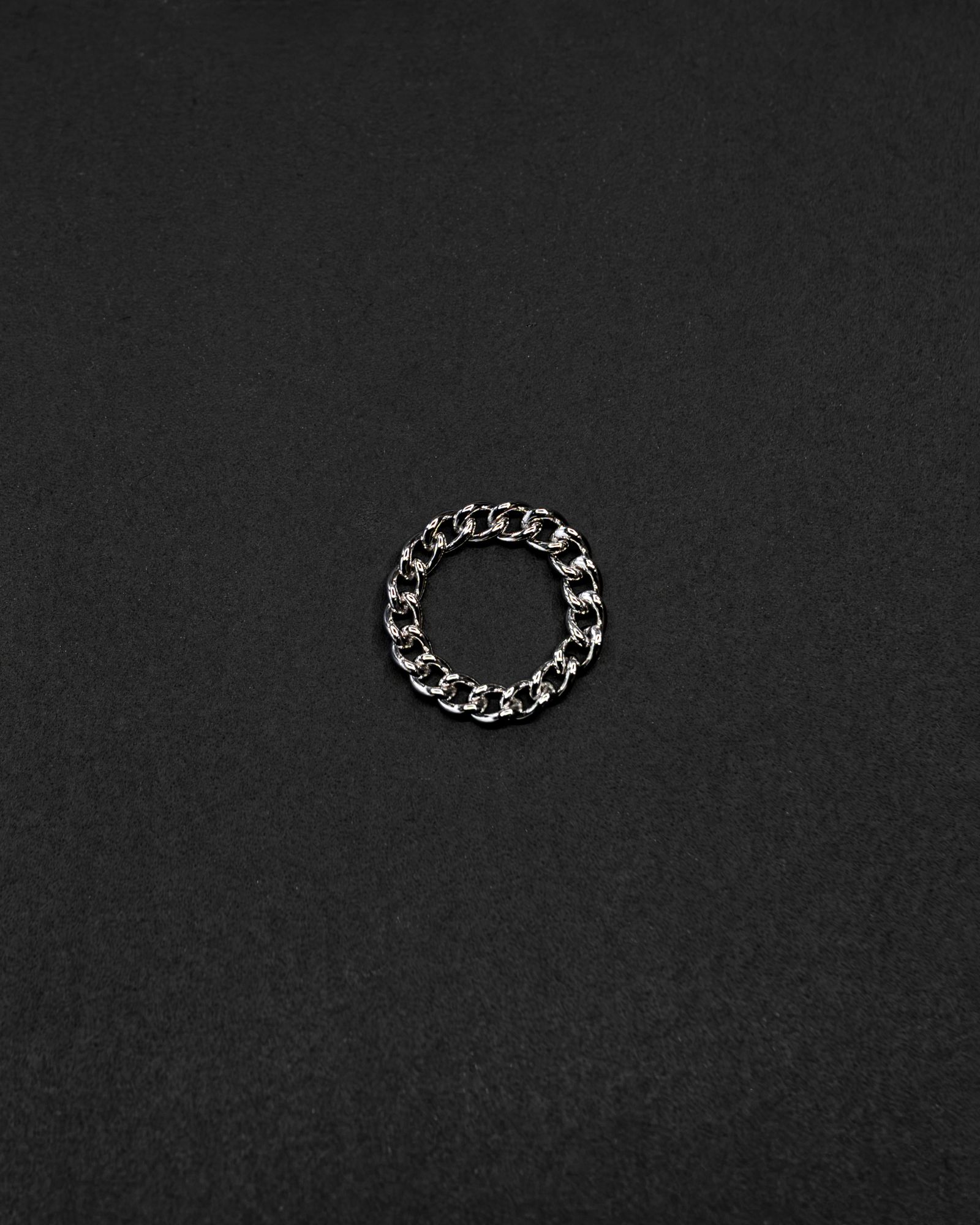 Authentic Chain Ring Narrow / Silver