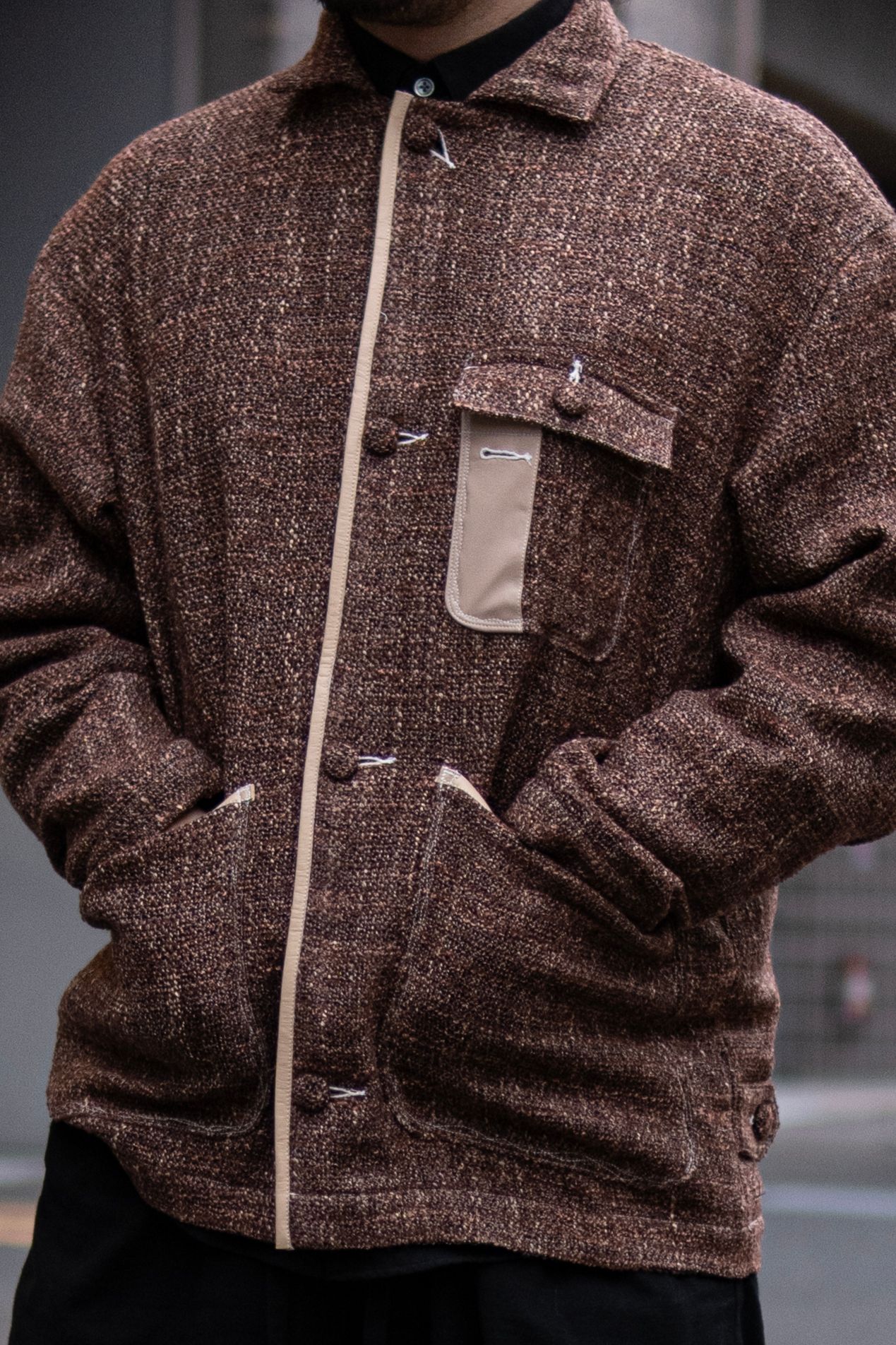 TRISPIN TWEED SOUTHERN JACKET / BROWN