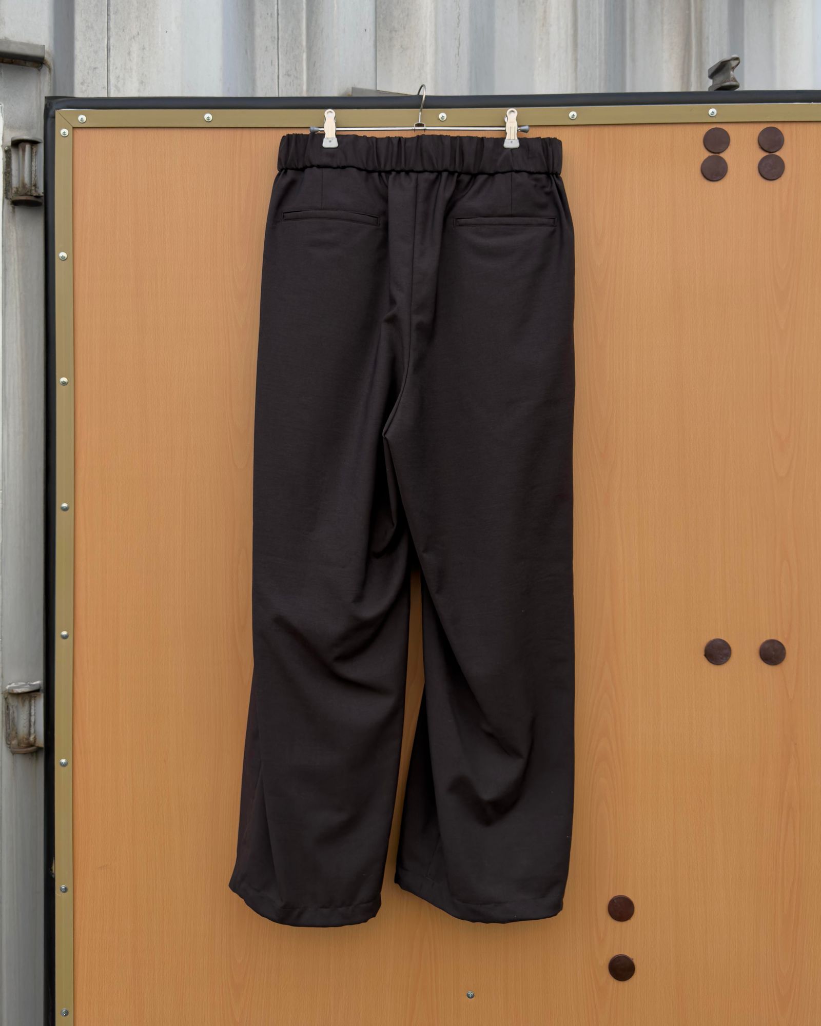 Wool Mohair Browsing Pants / Dark Brown