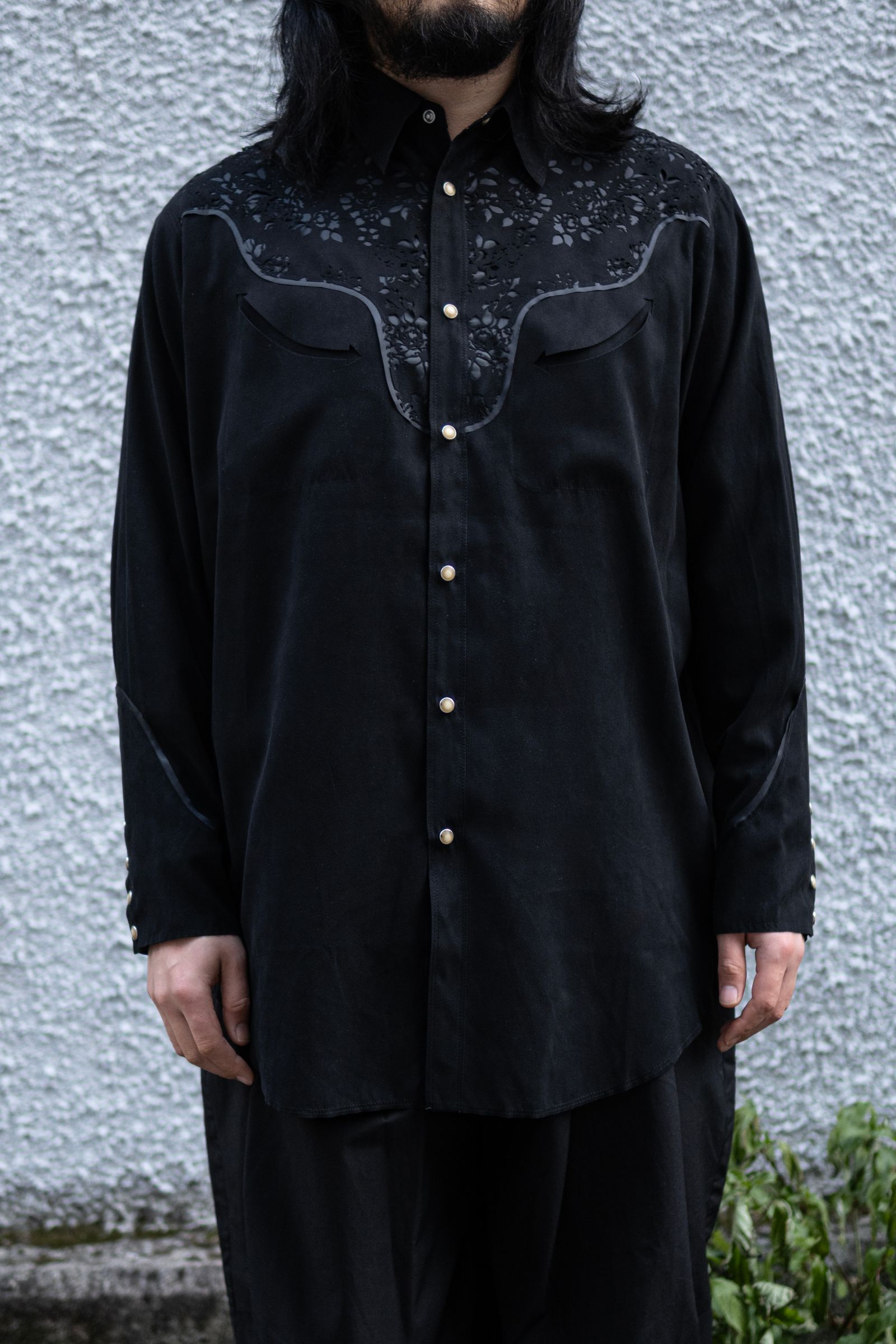 Laser cut western SH / blk