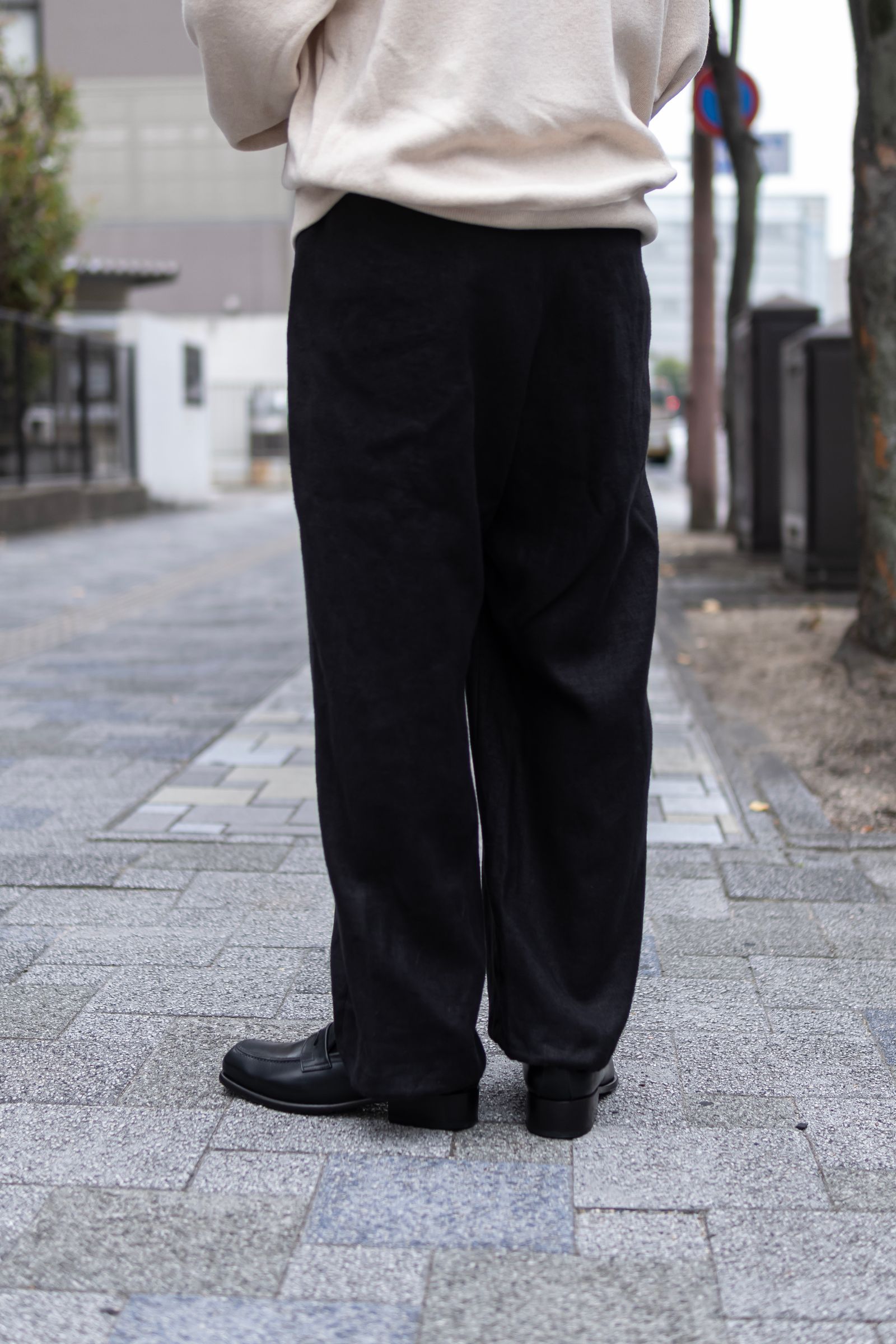 HEMP BROWSING PANTS / BLACK