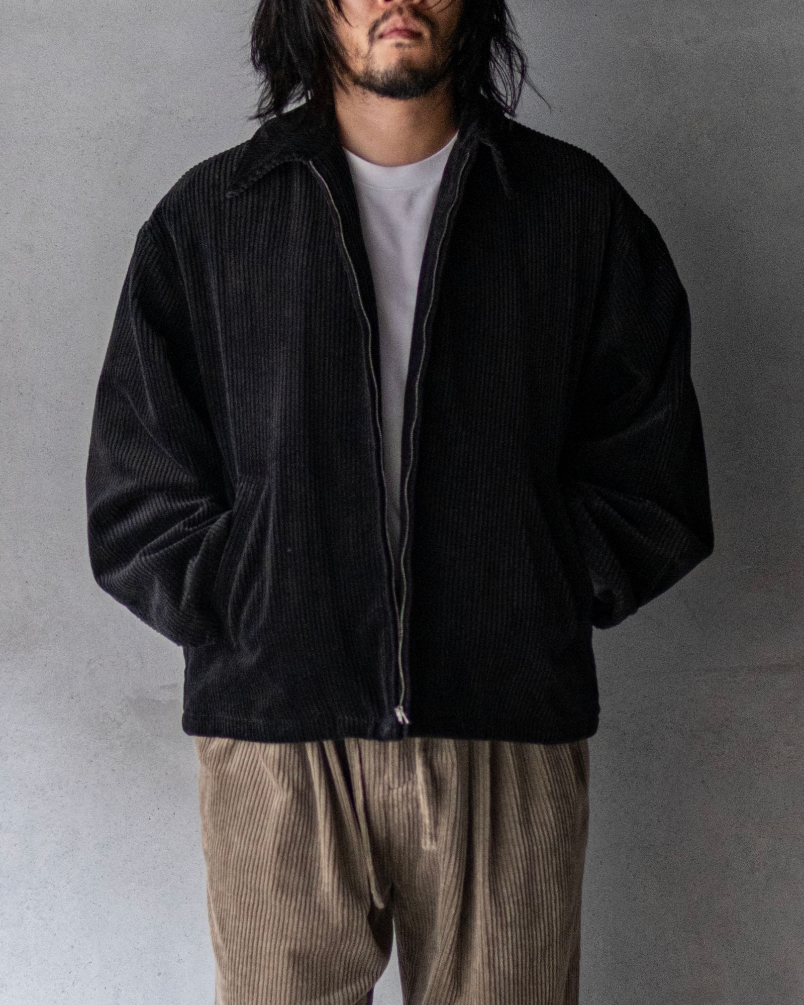 Corduroy Padded JKT / Black