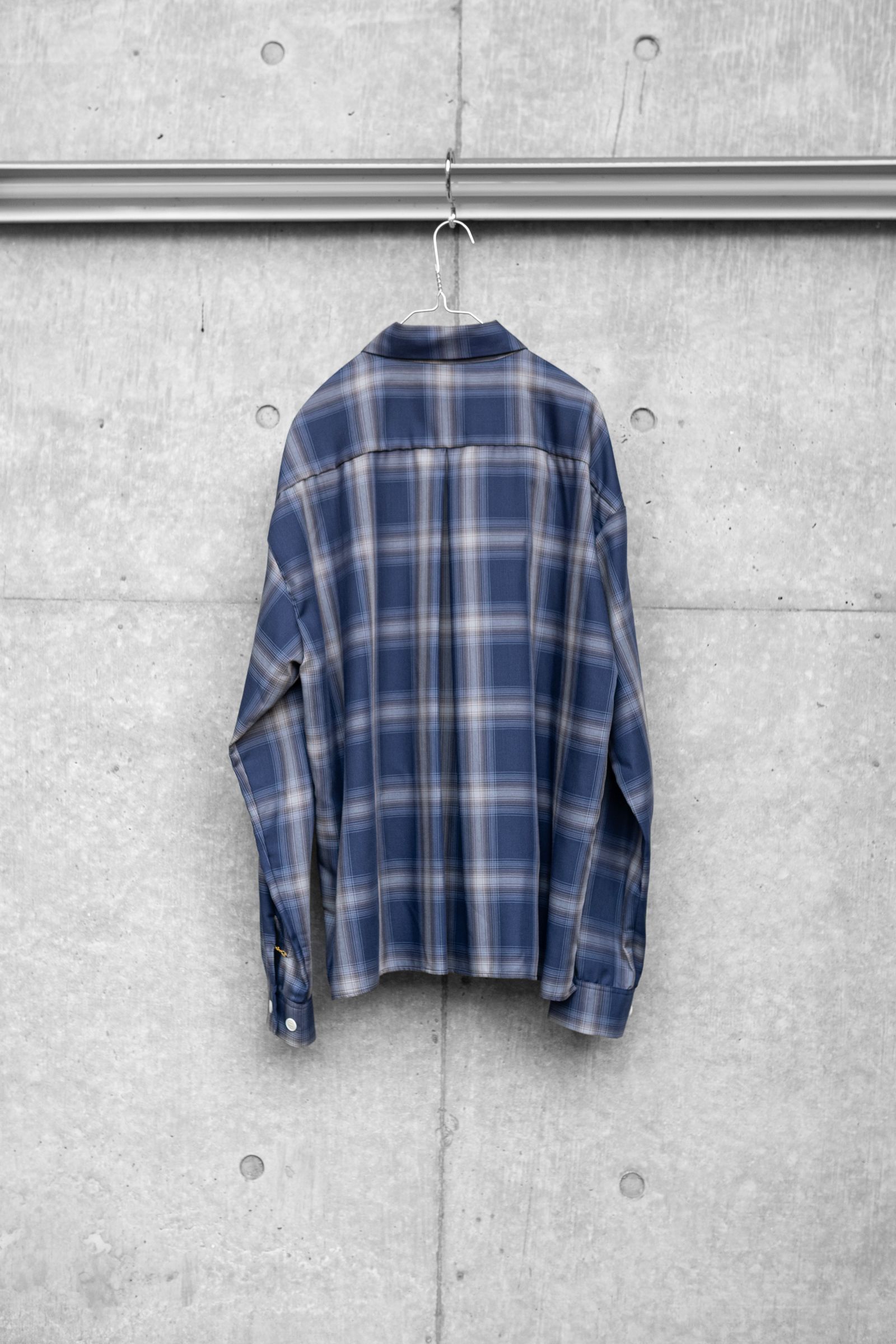 Ombre check SH / blu