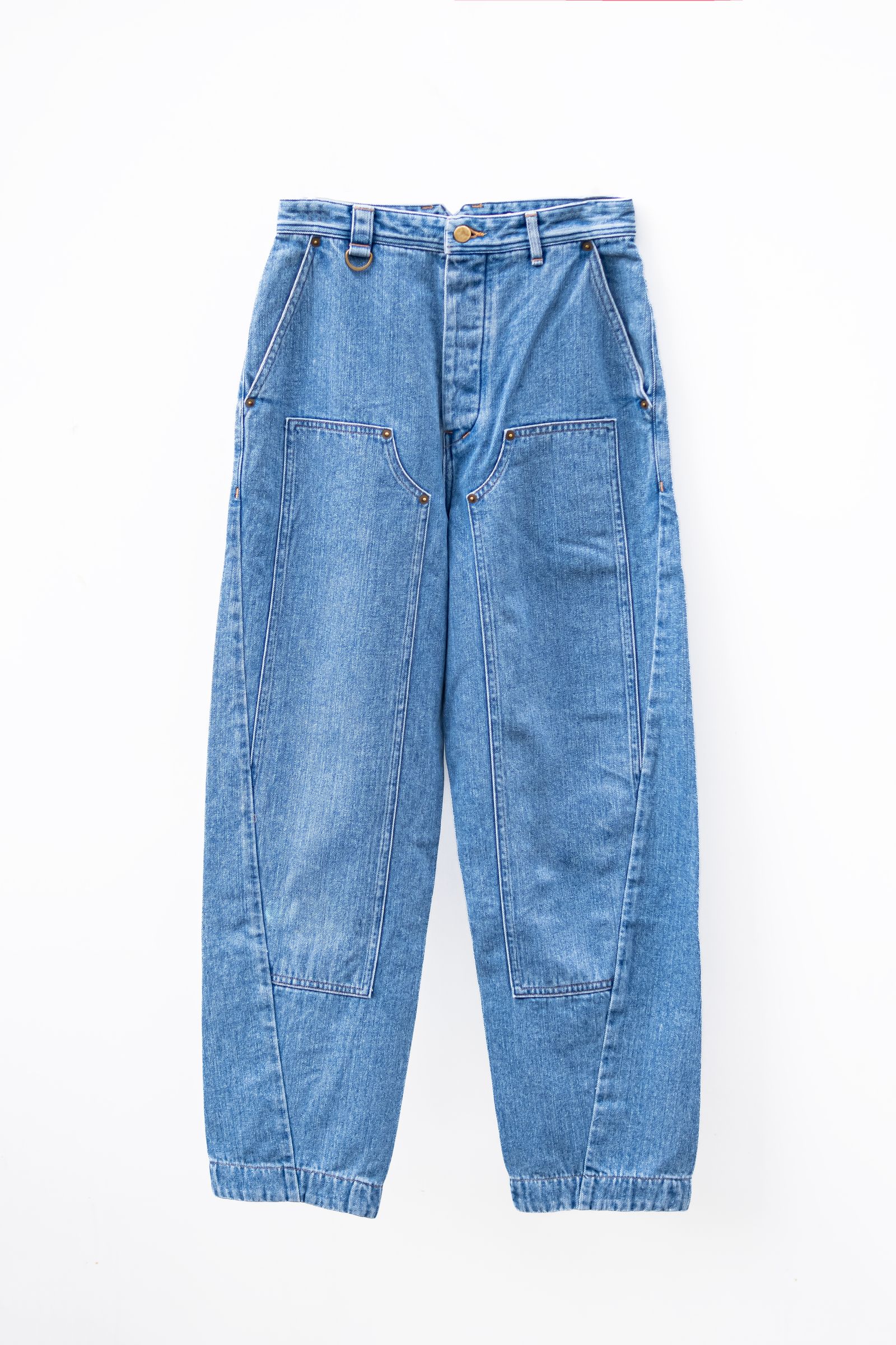 daichïogata - wide denim pants / light indigo | Retikle Online Store