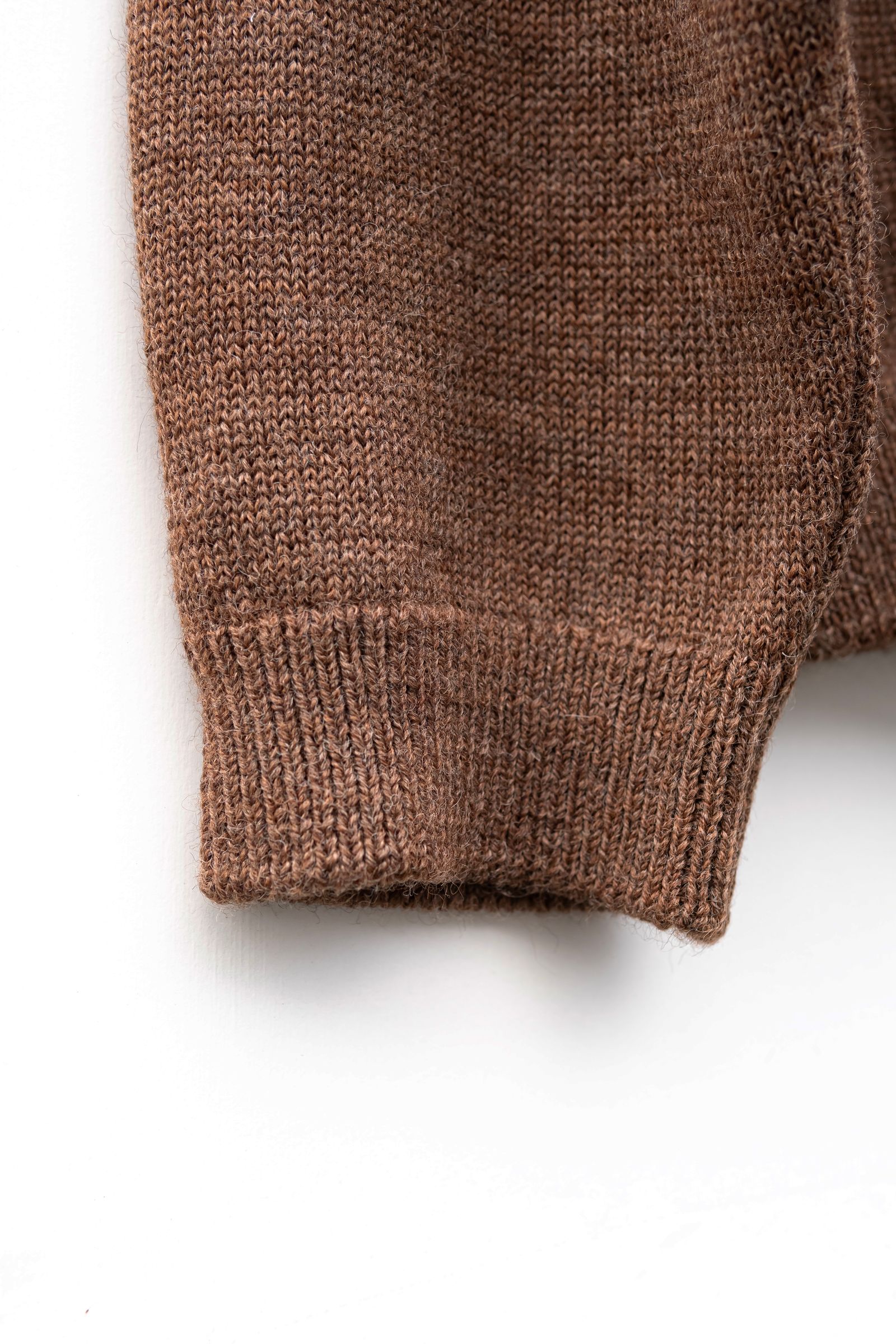 Blanc YM - Wool Knit skipper Shirt / Brown | Retikle Online Store