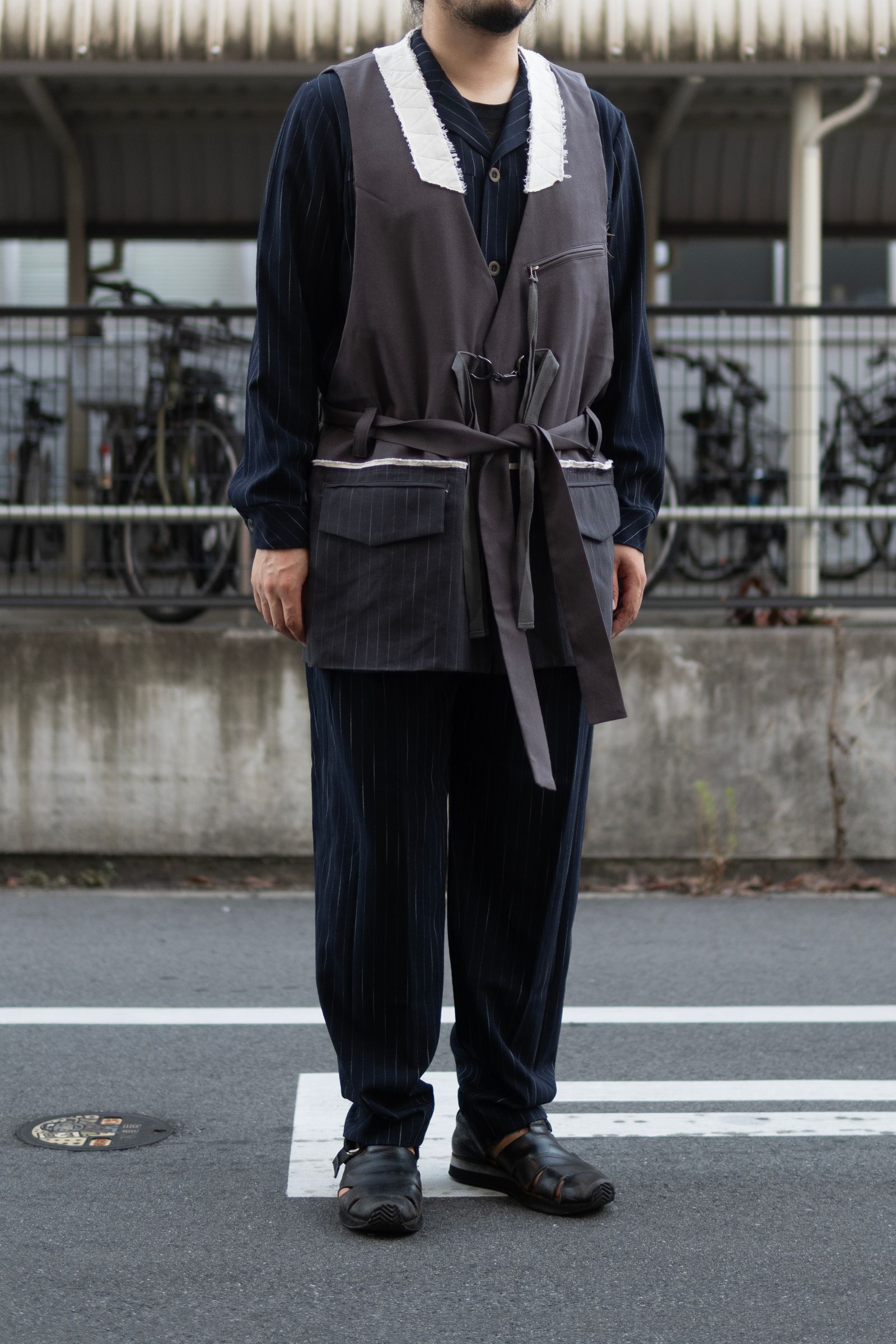Oversized gilet / gry
