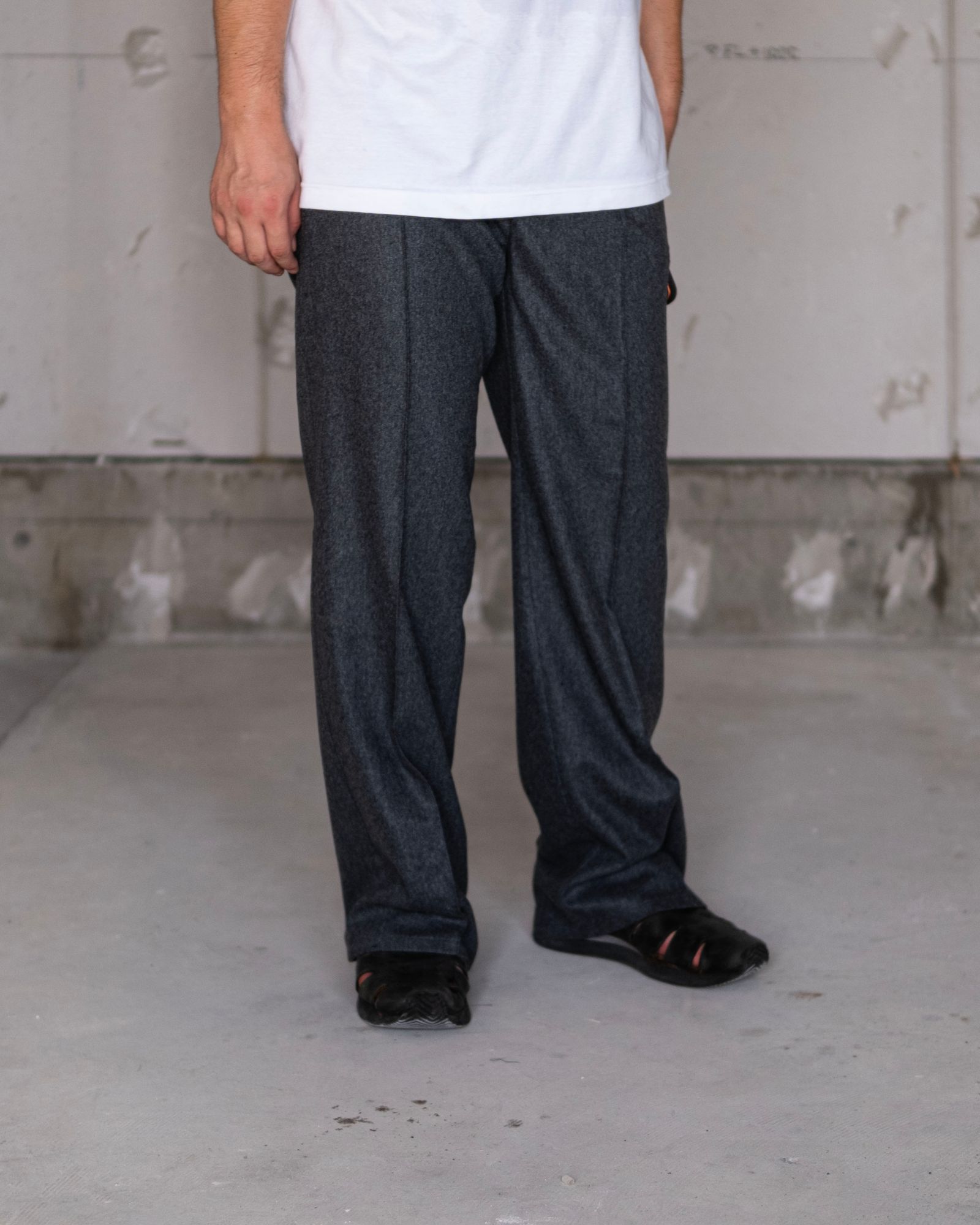 "REL" SUPER100S HYBRID FLANNEL / CHARCORL
