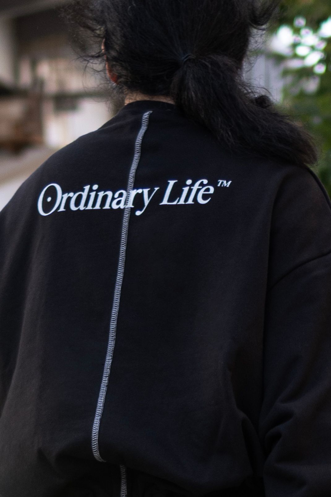 ORDINARY HOME HIS CREW WITH PRINTING / BLACK