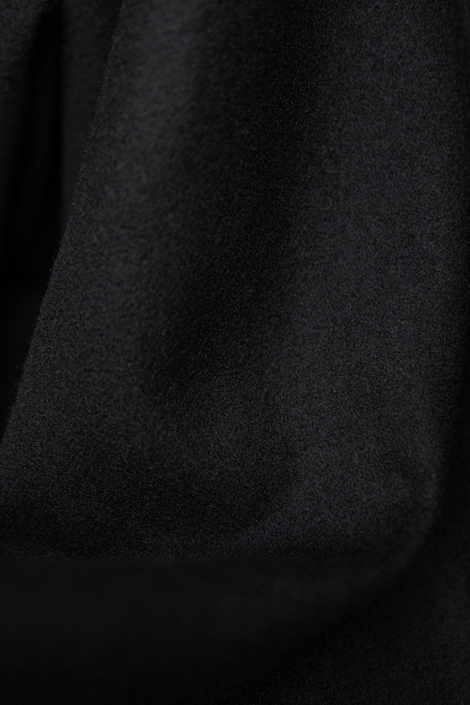 LEATHER COLLAR RIDING JACKET / BLACK