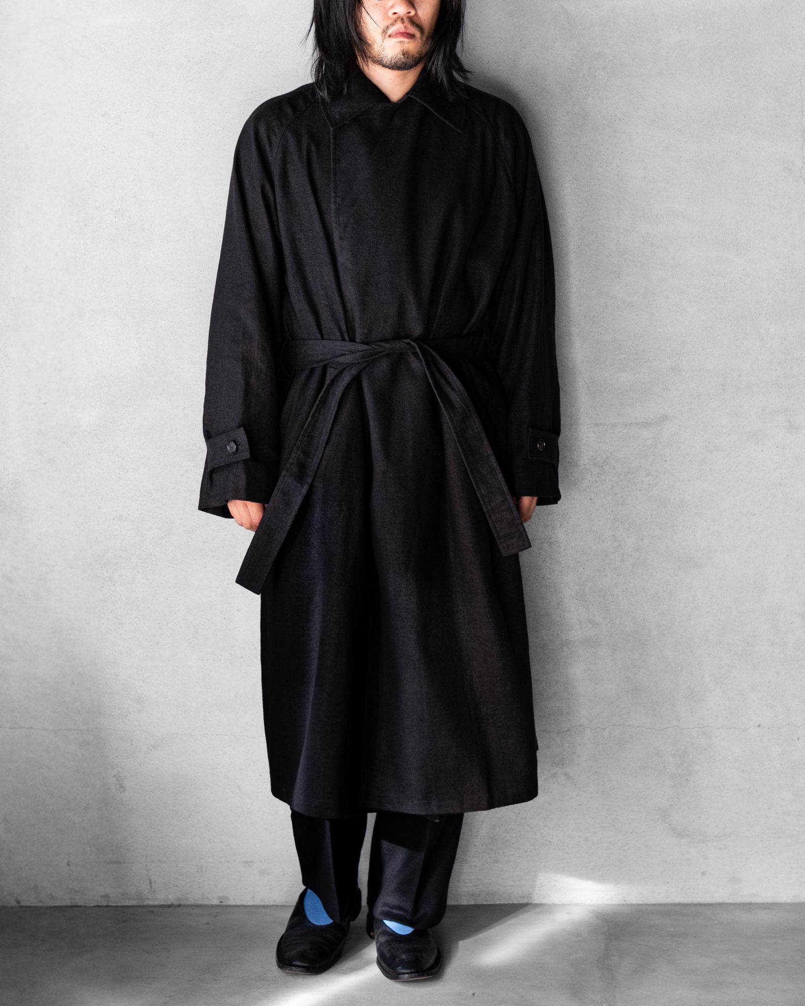 Hemp Oversize Coat / Black
