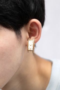 VINTAGE WATCH EARRING / GOLD