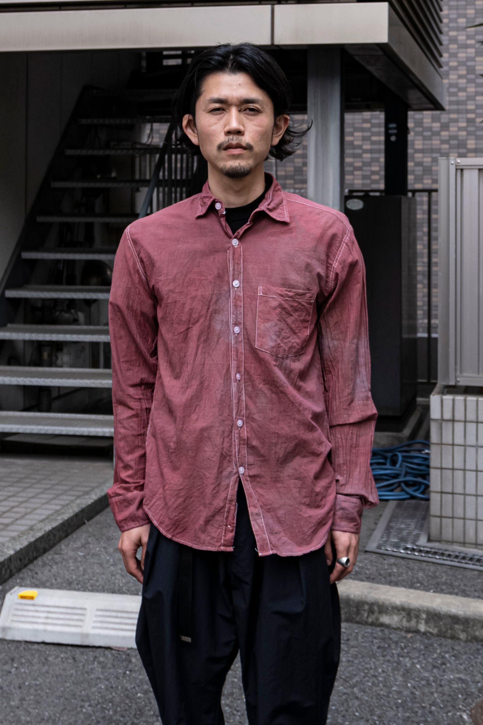 Remake "Red" Stripe Shirt