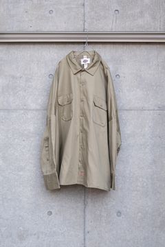 【SHINYAKOZUKA×Dickies】GIANT WORK SHIRT WITH DICKIES / KHAKI