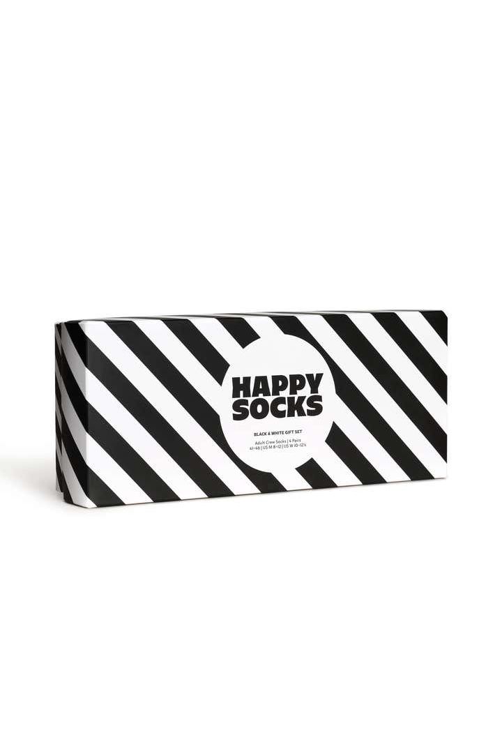 4-Pack Classic Black & White Socks Gift Set / ソックスギフトセット