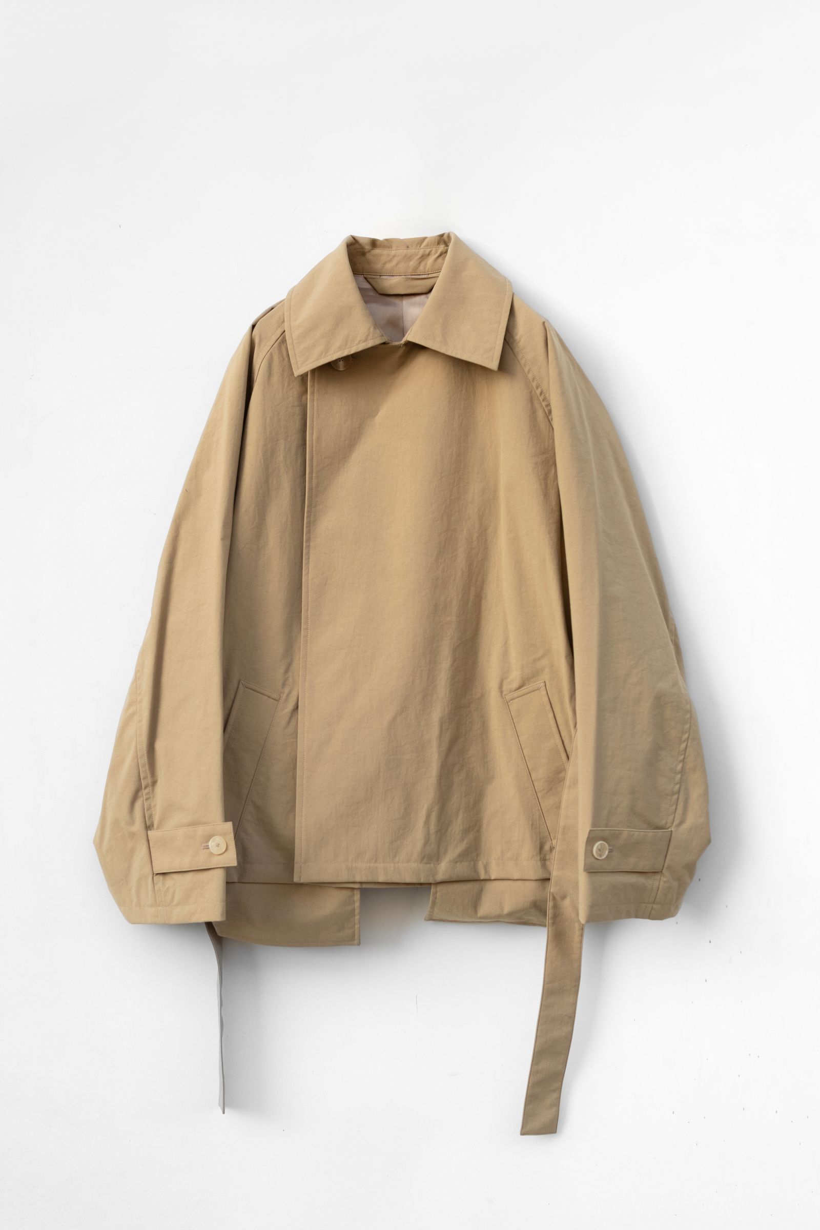 Short Trench Coat / Dull beige