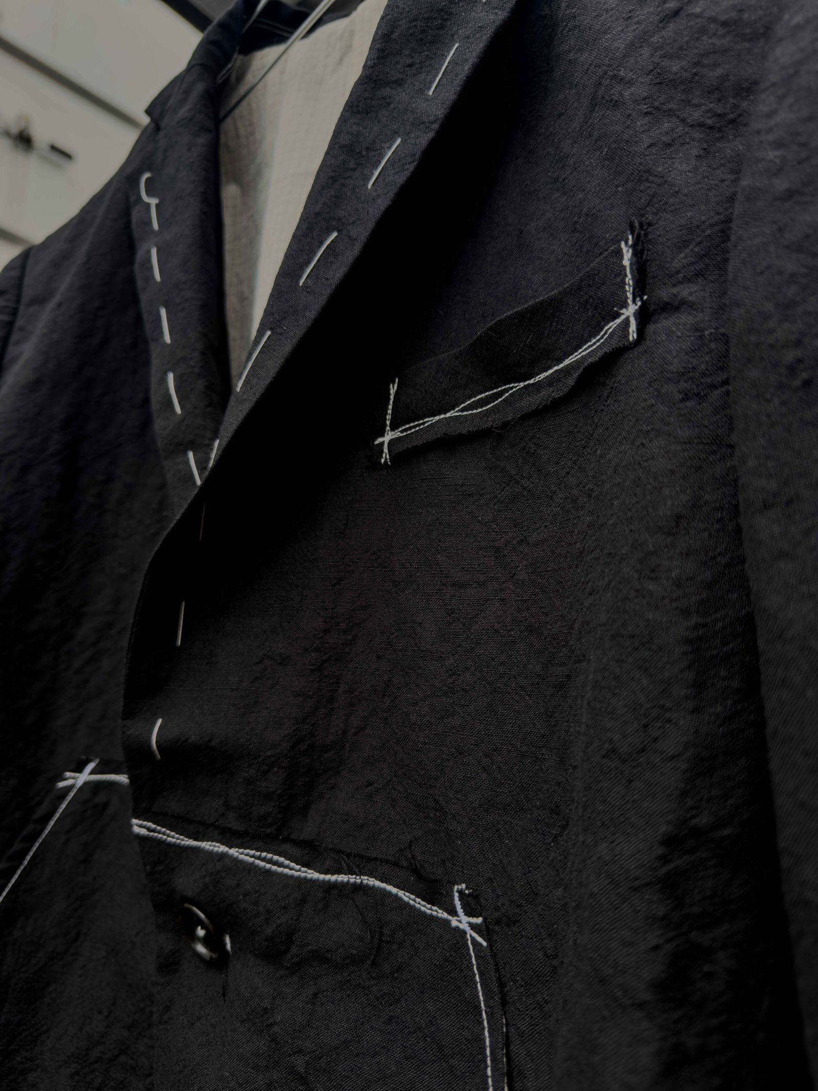 SEPARATE PATCH POCKET CEREMONY JACKET / Black