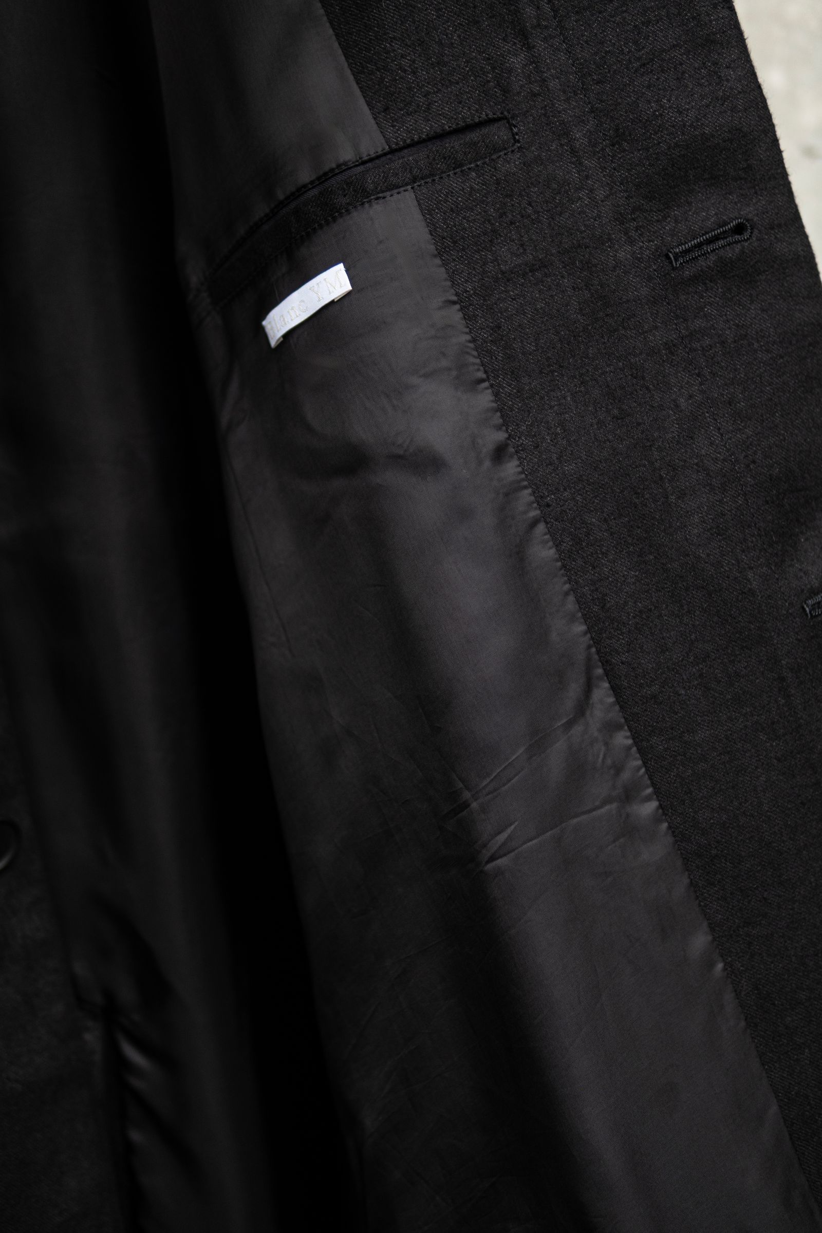 HEMP OVERSIZE BALMACAN COAT / Black