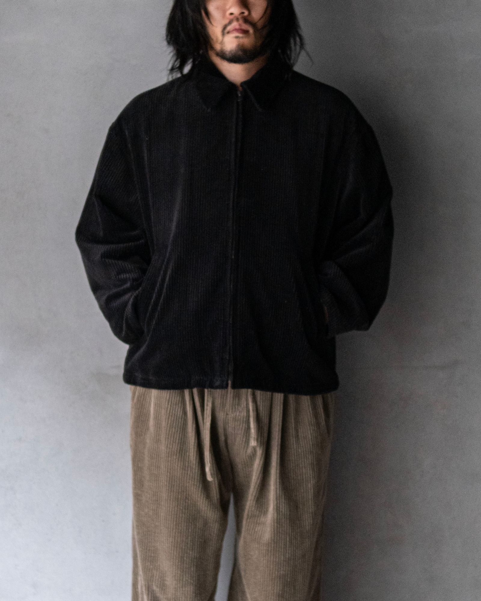 Corduroy Padded JKT / Black