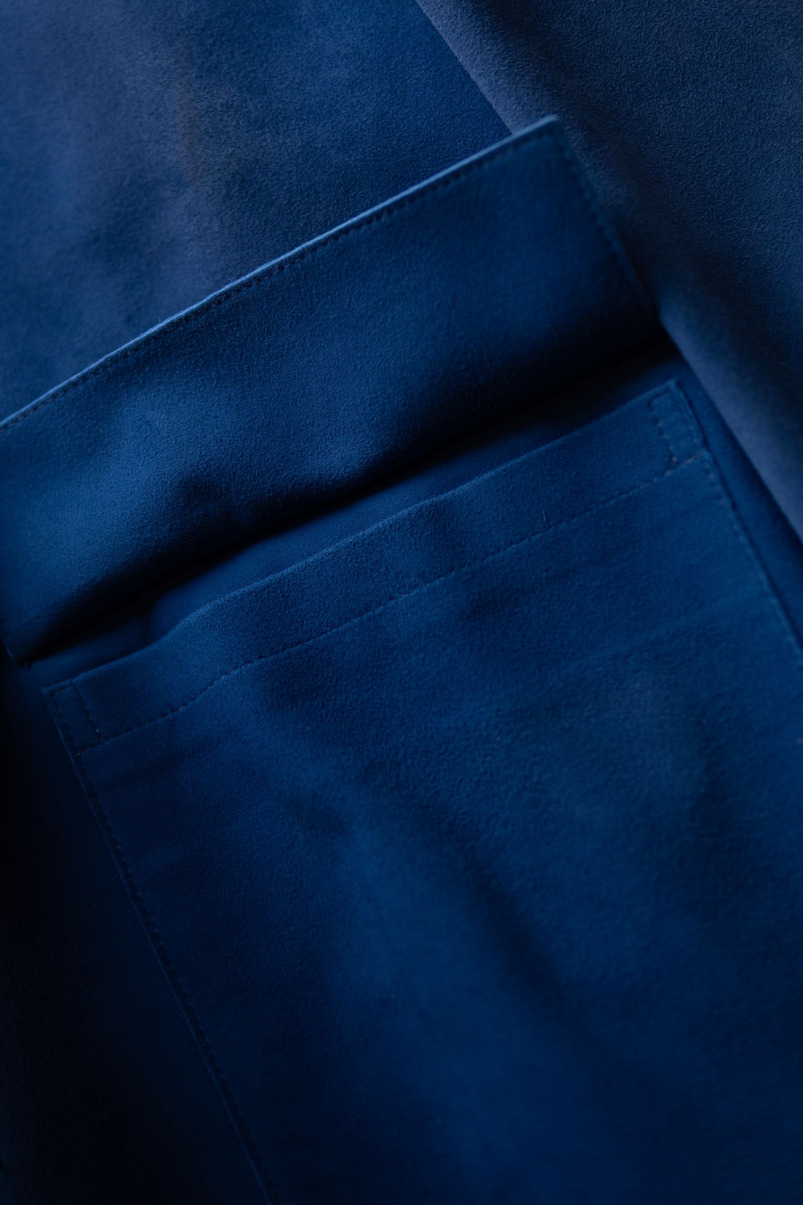 【GEN IZAWAx71MICHAEL】classic leather jacket / BLUE